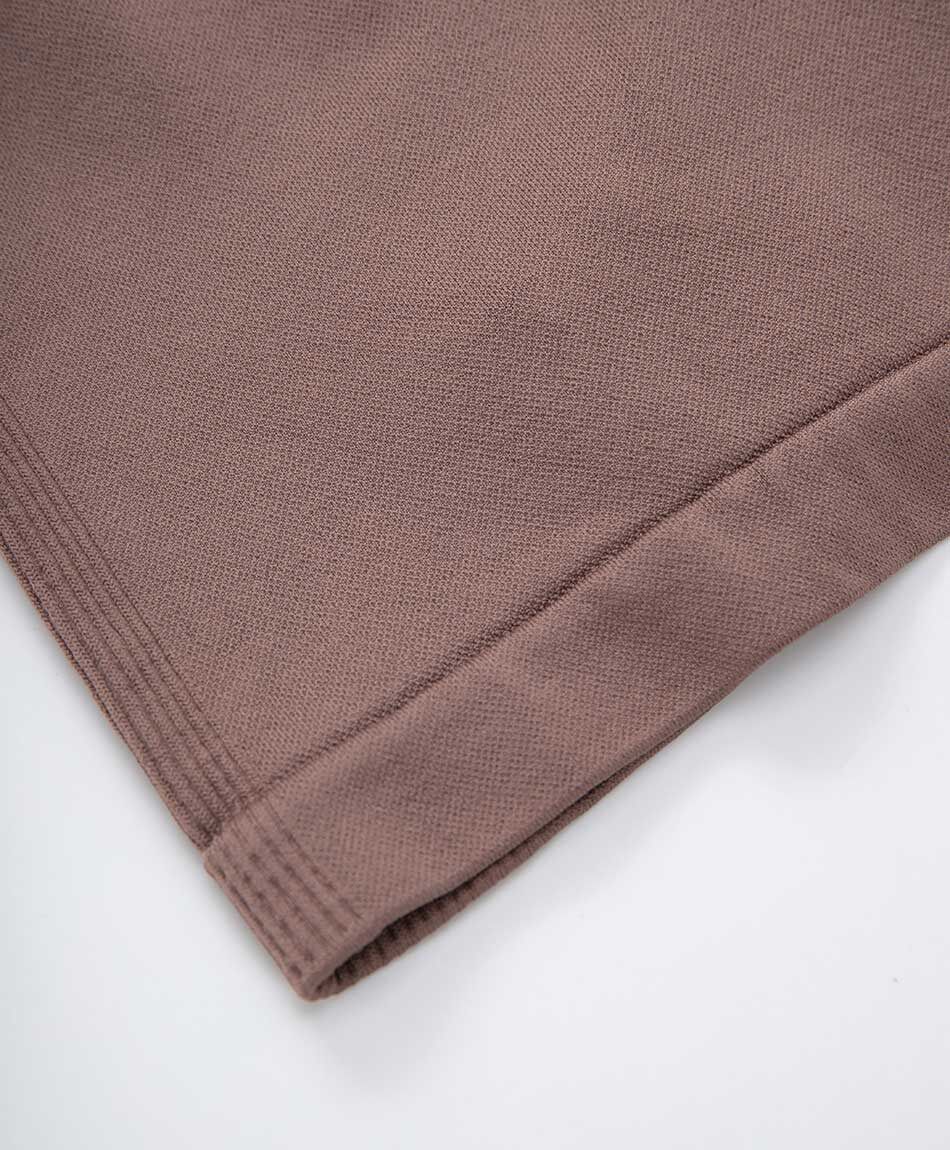 Short deportivo mujer caf&eacute; seamless