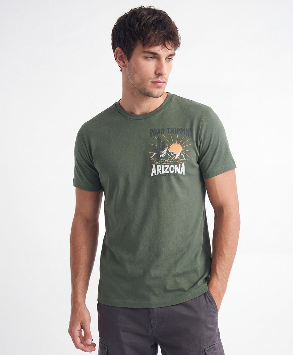 Polera hombre arizona green