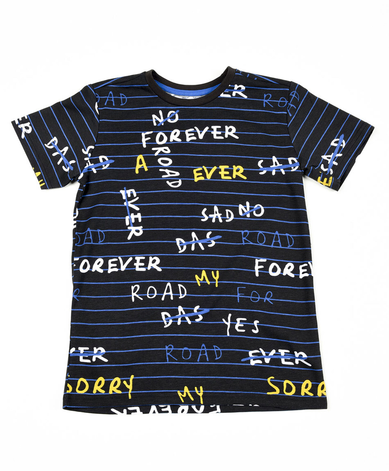 Polera niño líneas palabras Polera niño líneas palabras