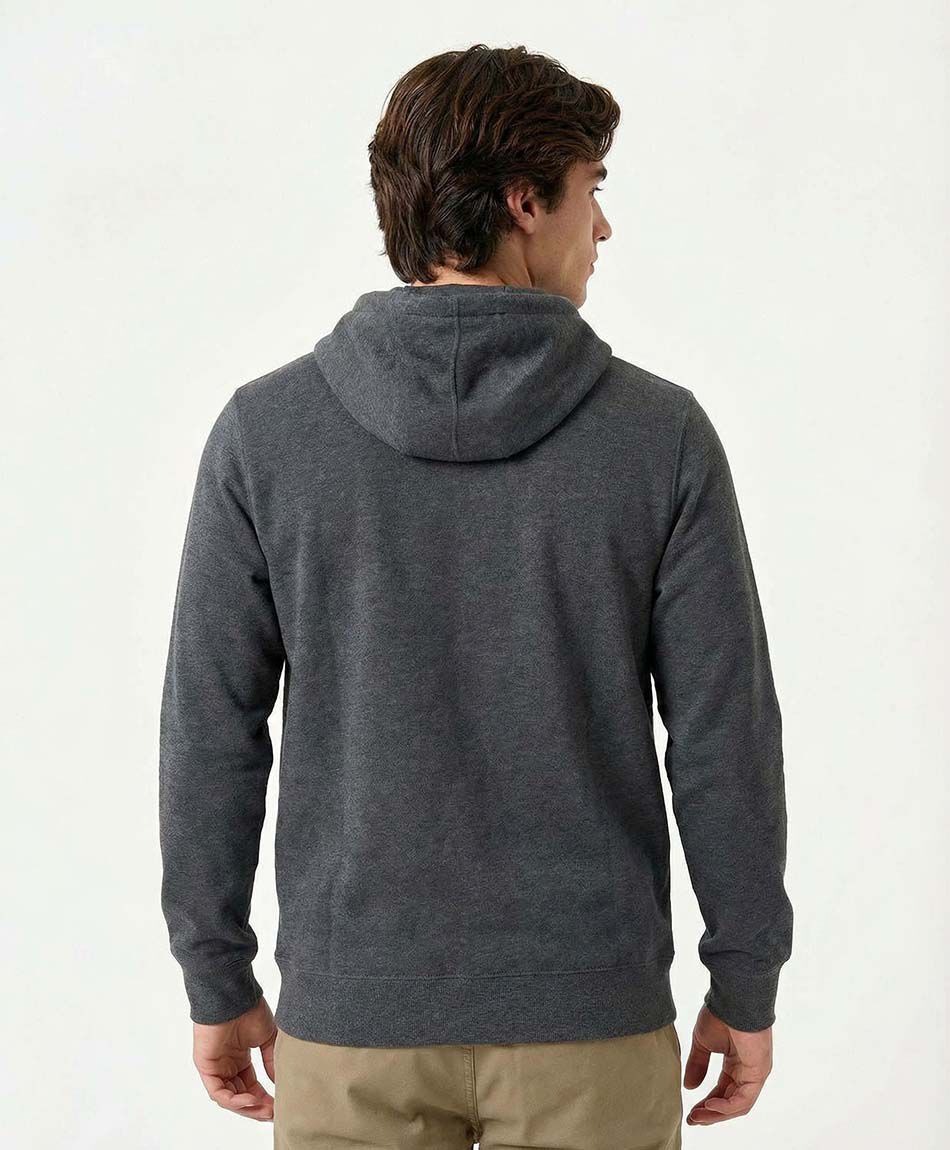 Poler&oacute;n hombre con capucha  colorado