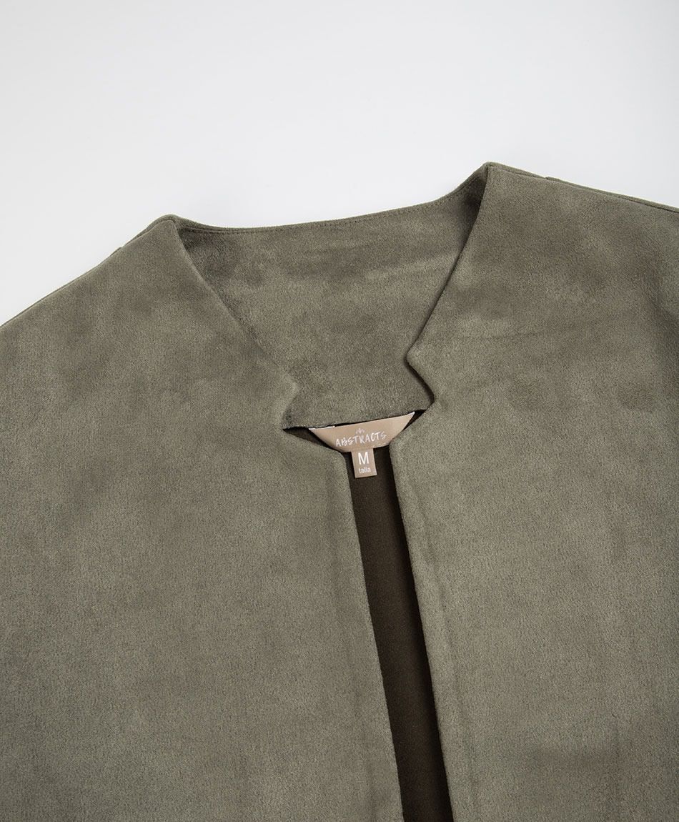Chaqueta mujer suede abierta