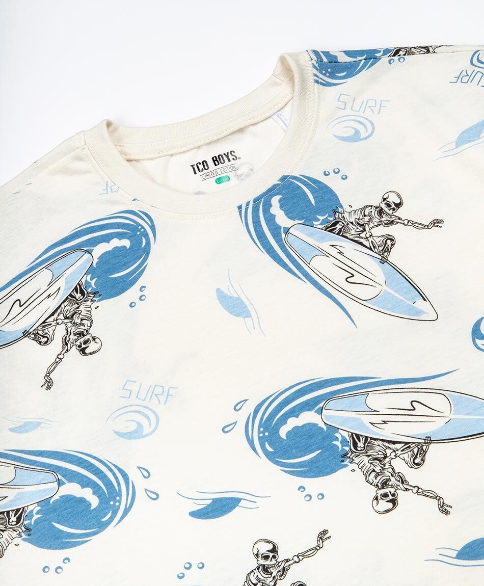 Polera ni&ntilde;o olas