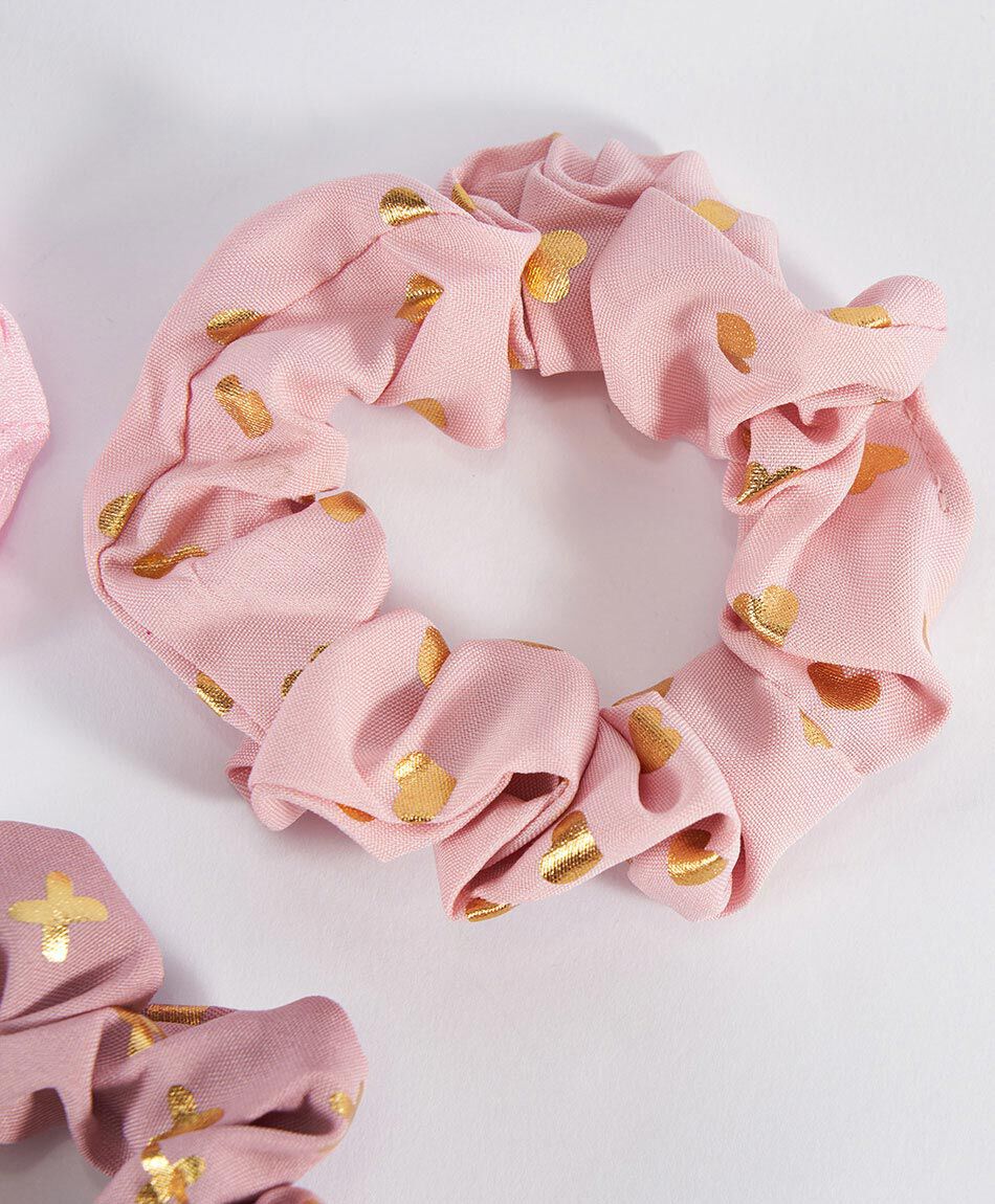 Set scrunchies infantil foil