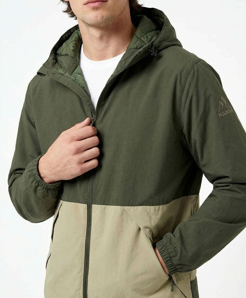 Chaqueta hombre outdoor bicolor
