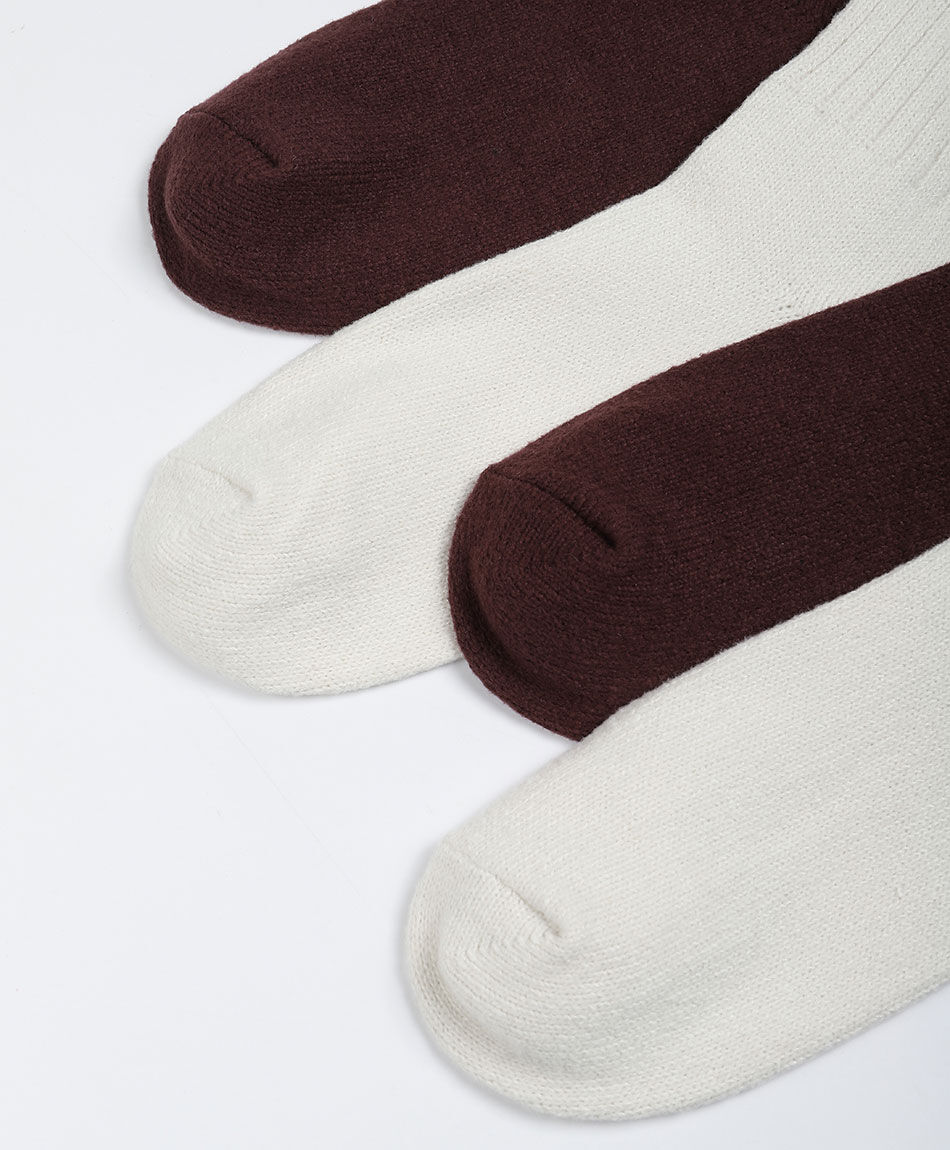 Pack 2 calcetines mujer largos b&aacute;sicos