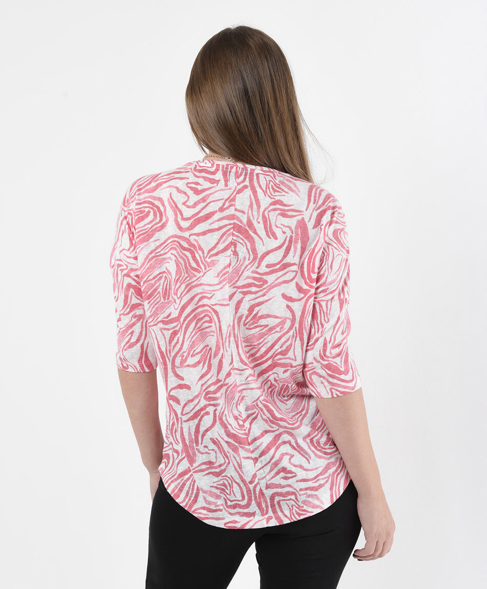 Polera mujer animal print