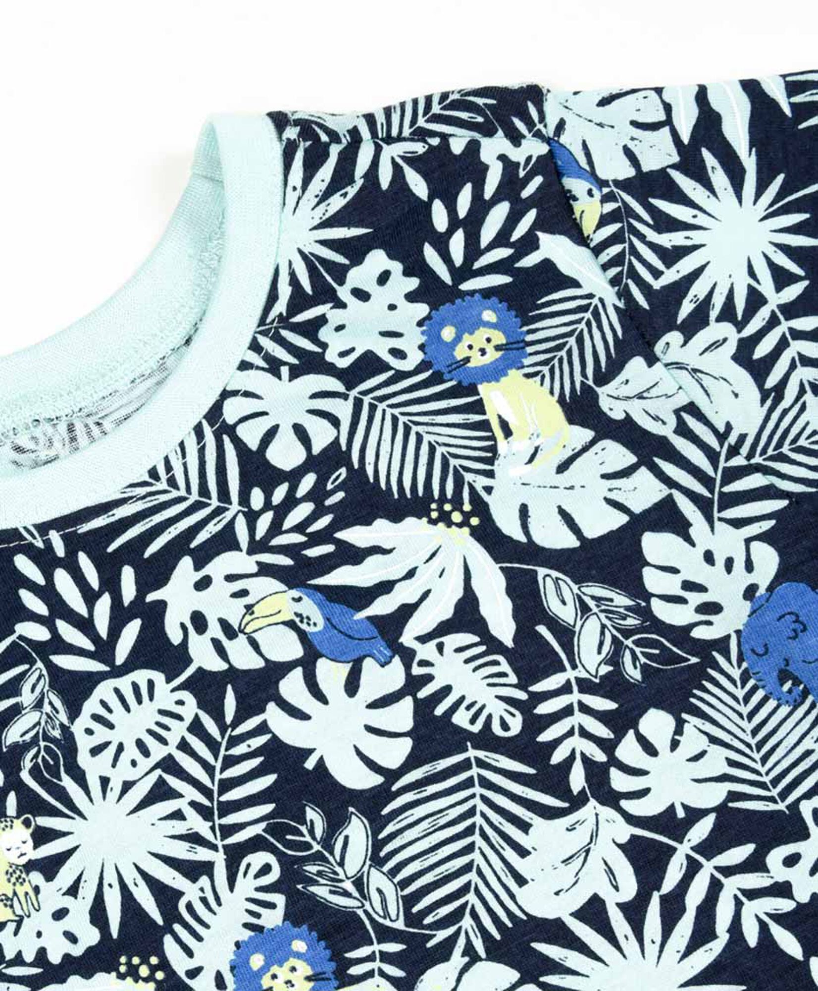 Polera bebé hojas leones Polera bebé hojas leones
