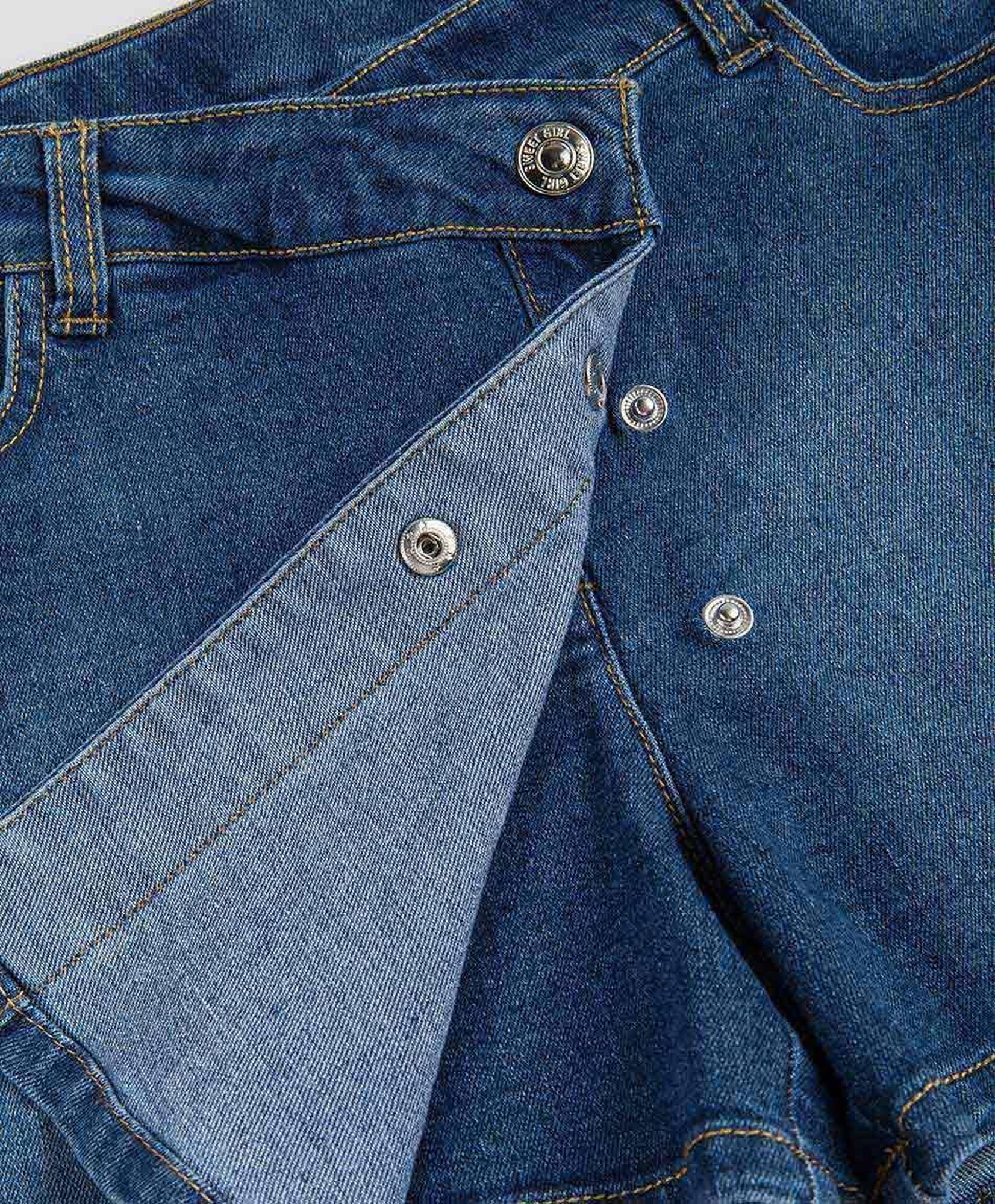 Short niña falda denim azul Short niña falda denim azul