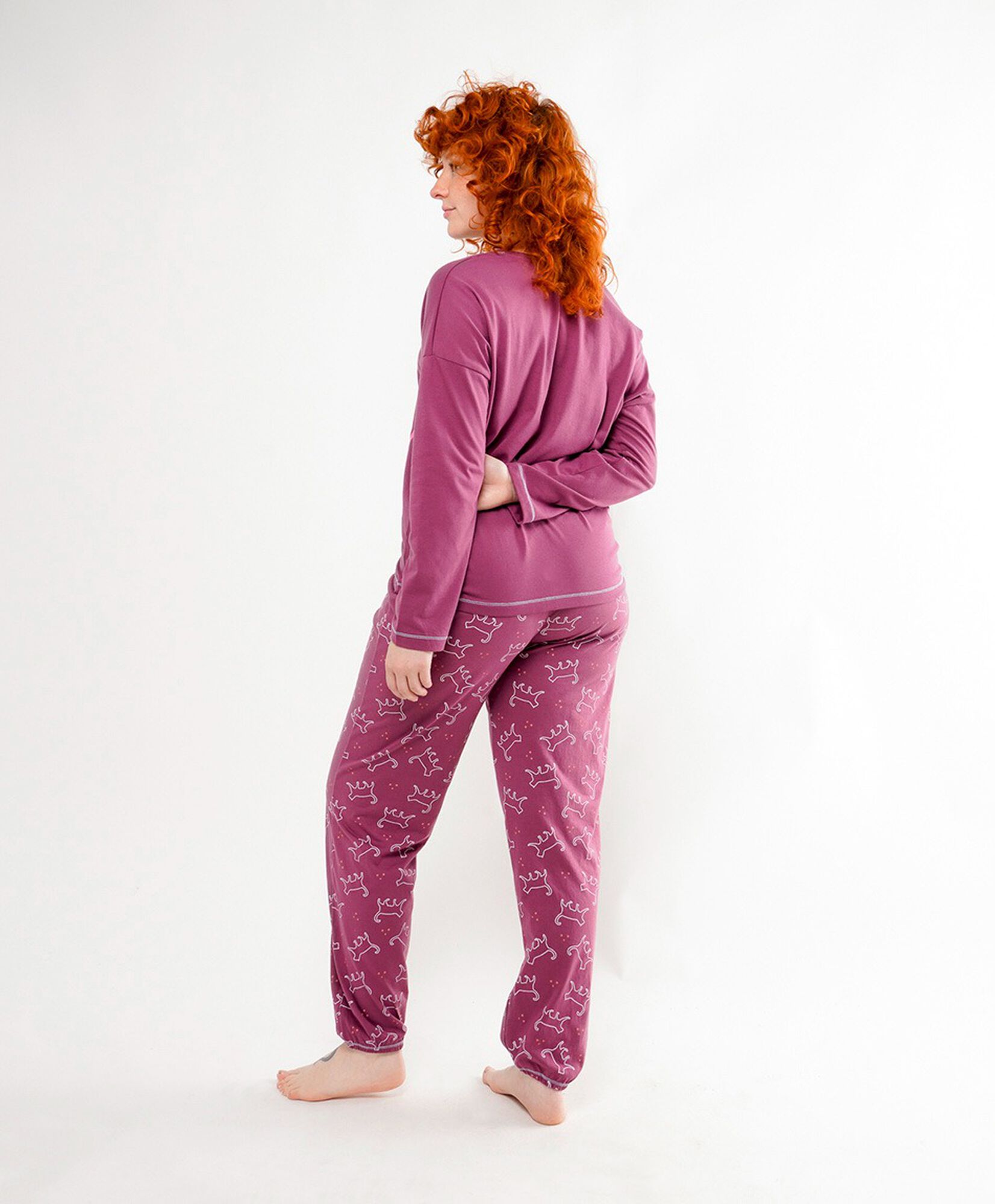 Pijama mujer gato gris Pijama mujer gato gris