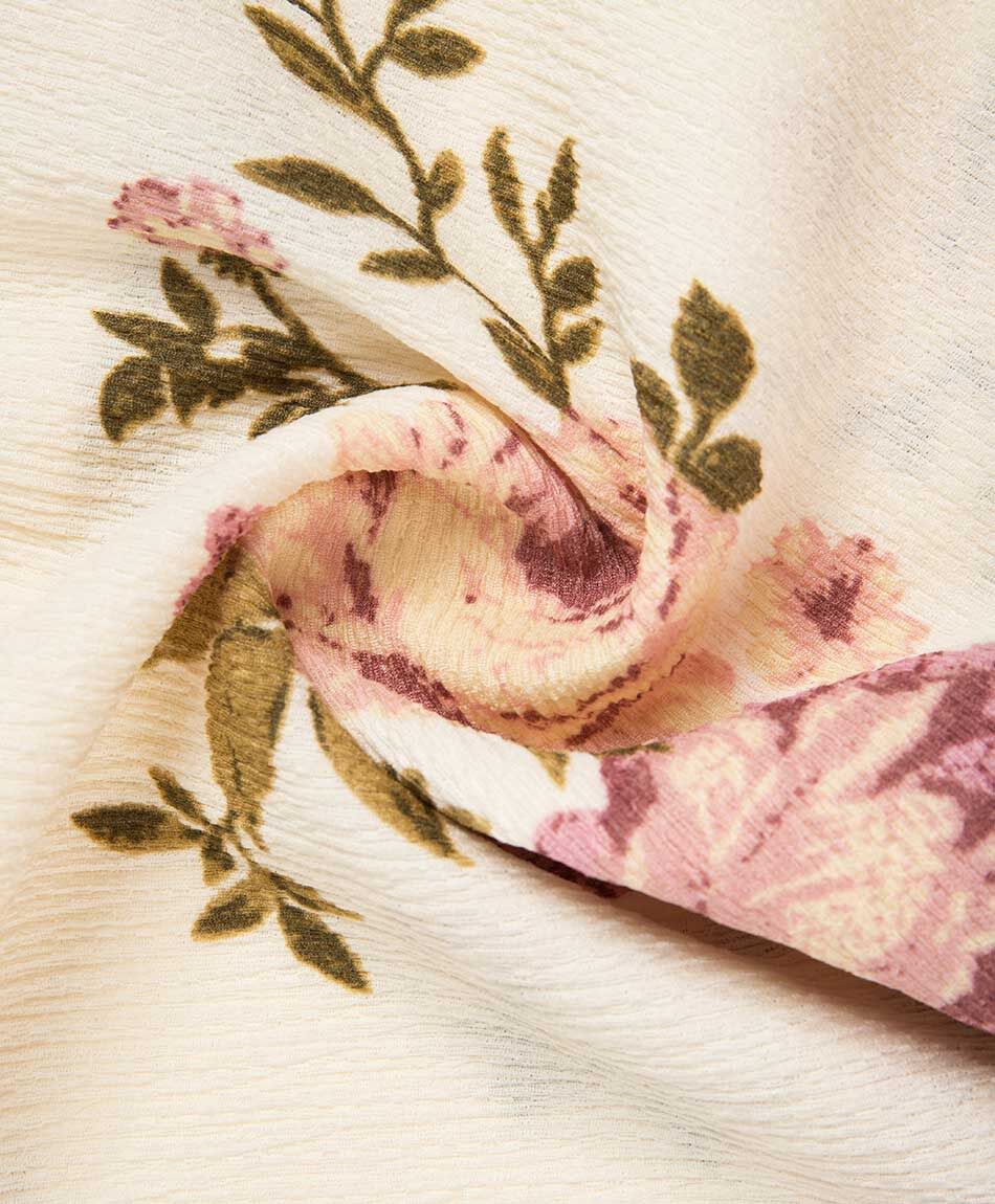 Polera mujer estampado floreado