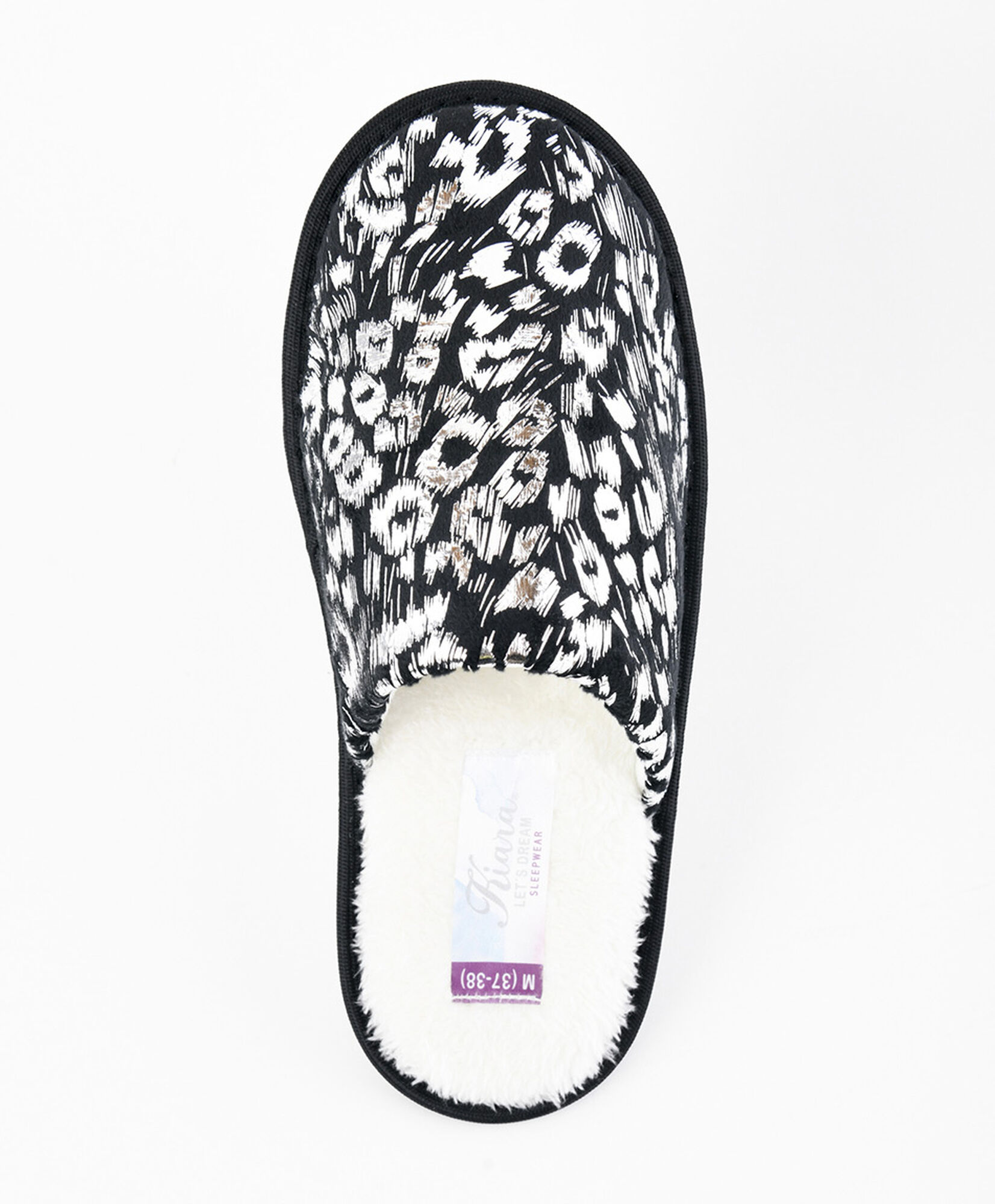 Pantufla mujer animal print brillo Pantufla mujer animal print brillo