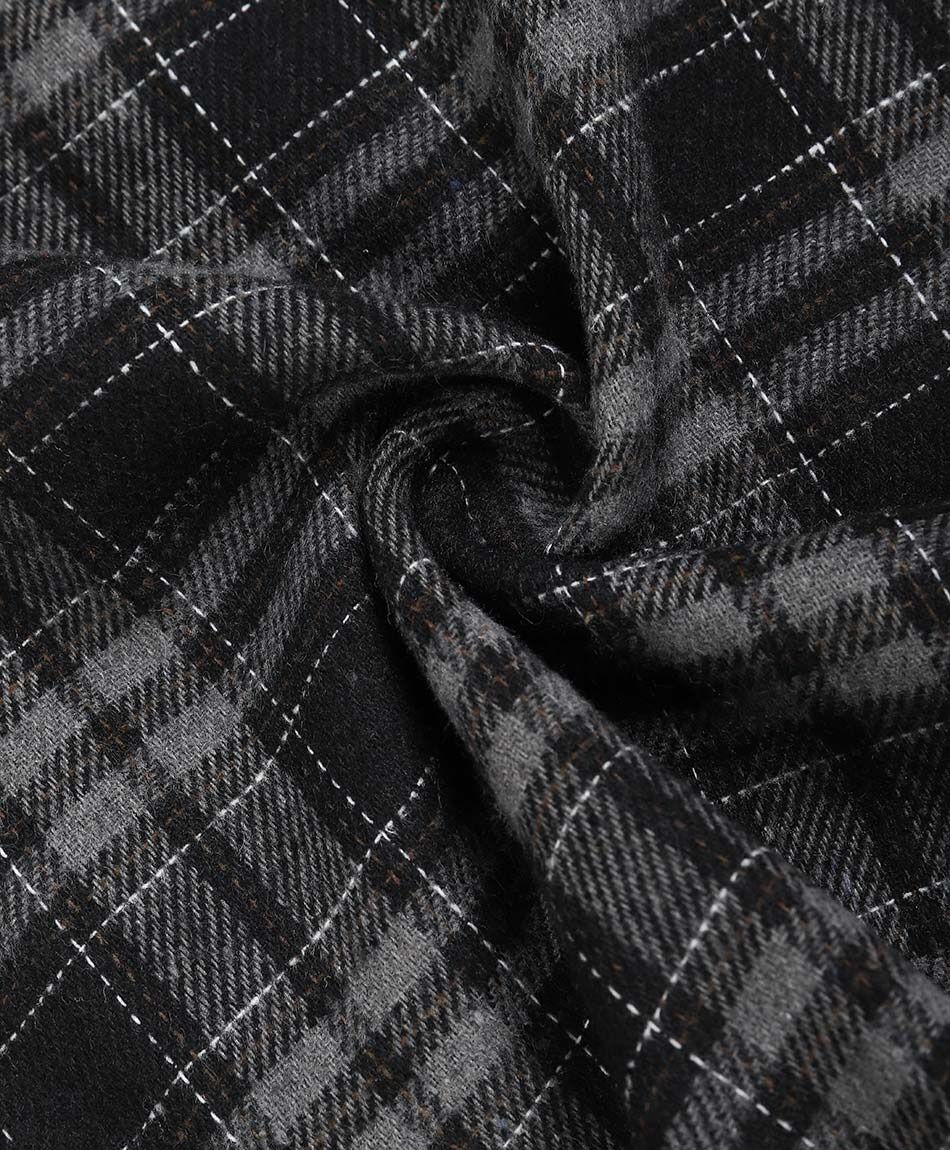 Camisa hombre franela gris