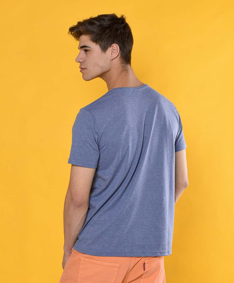 Polera manga corta cuello redondo