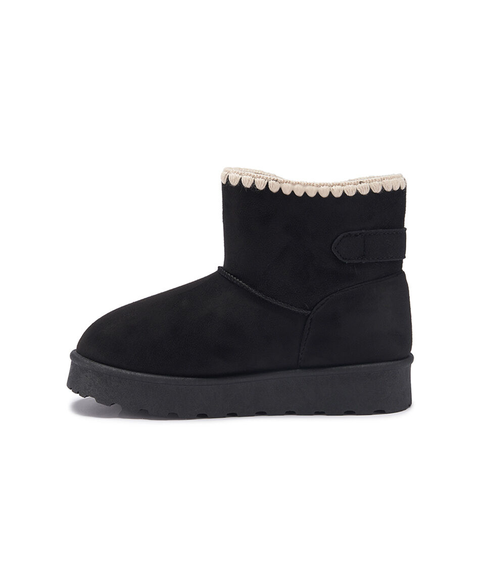 Pantubota infantil (31 a 37) black hebilla