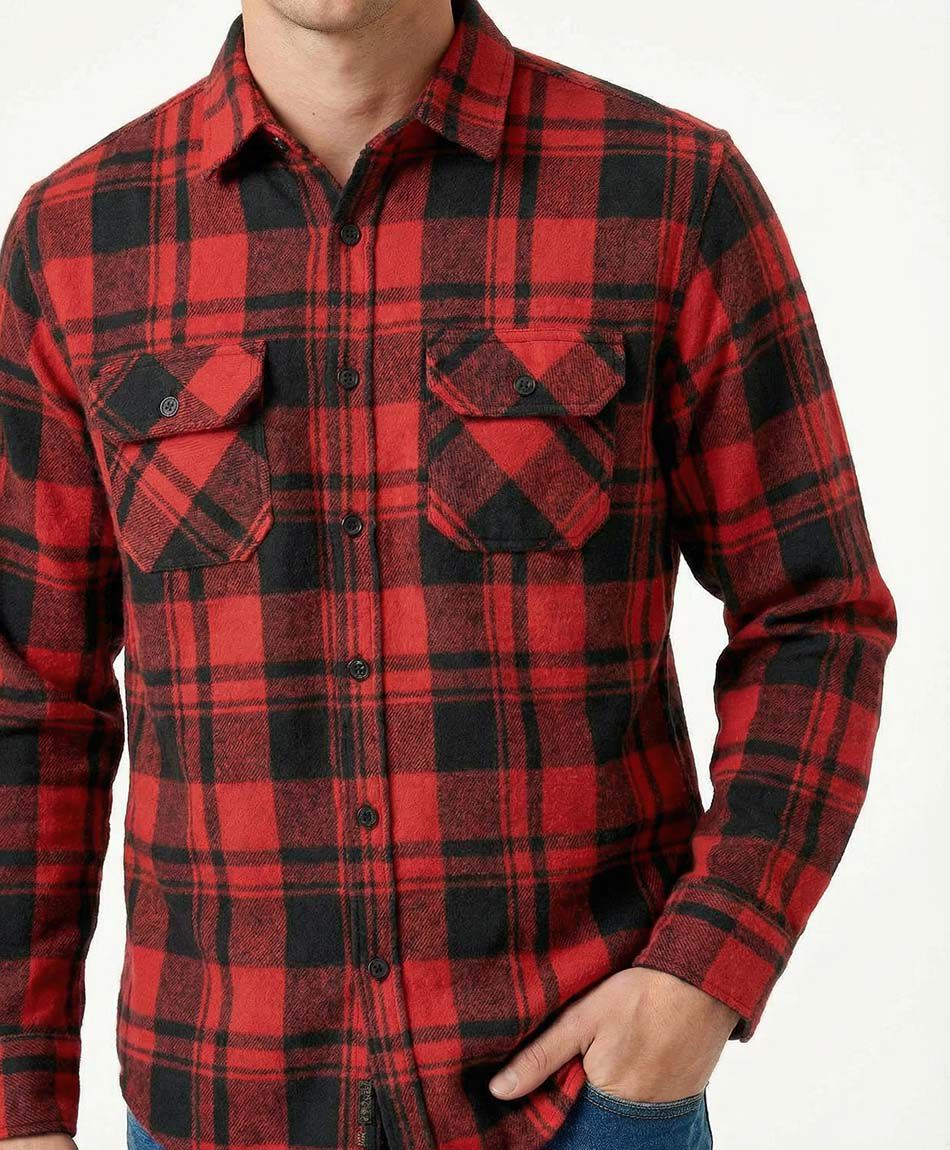 Chaqueta hombre le&ntilde;adora roja