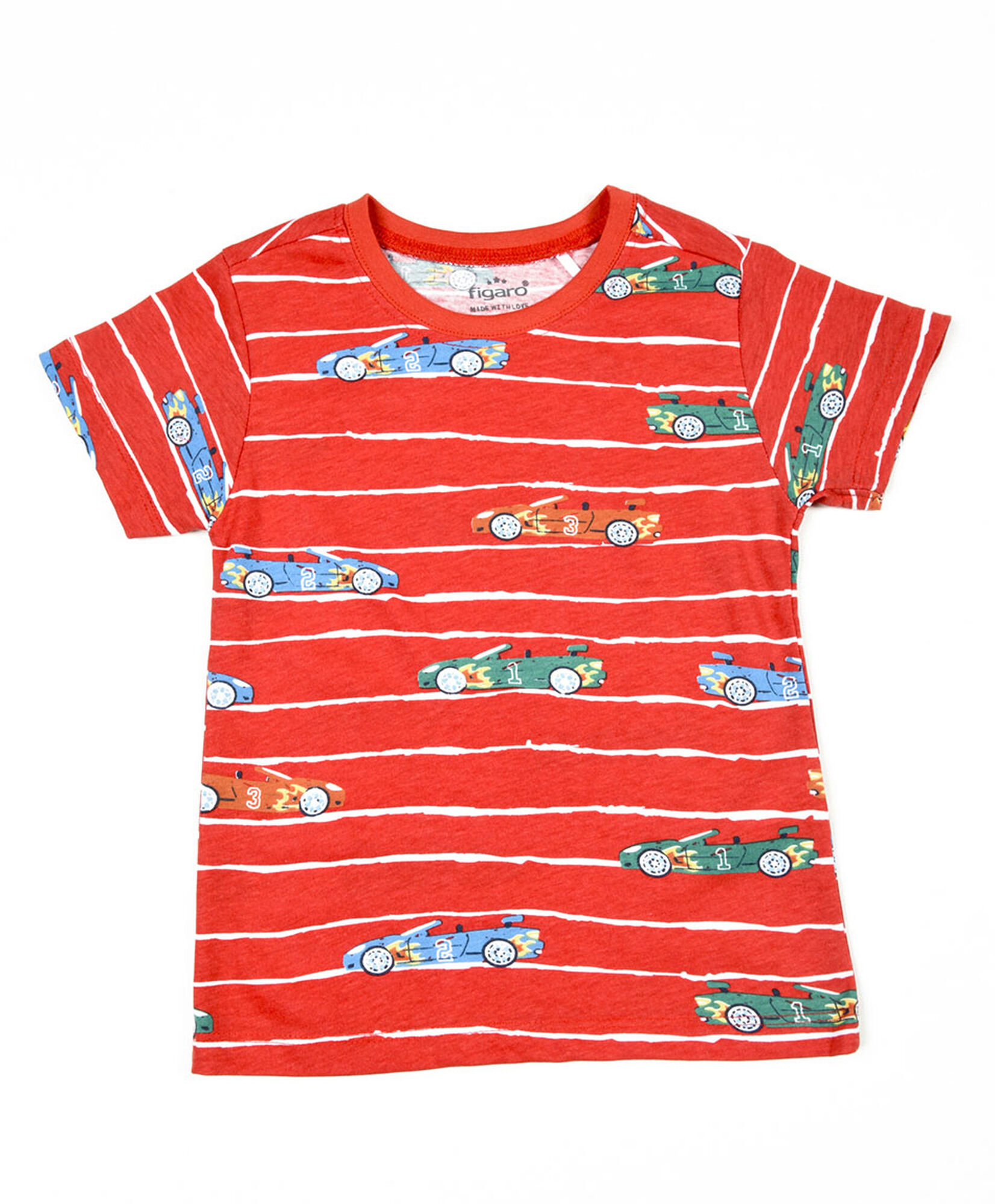Polera bebé líneas autos Polera bebé líneas autos