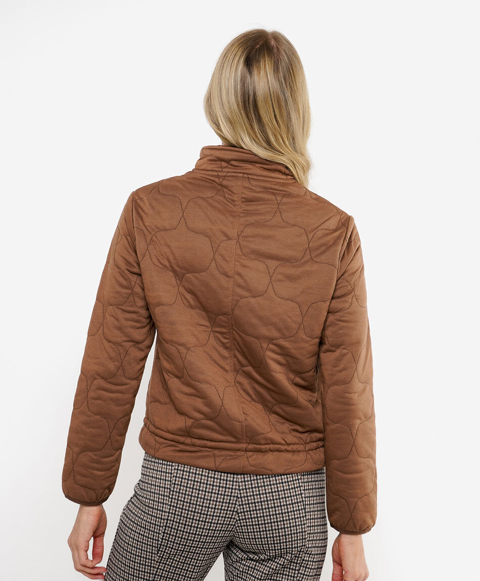 Chaqueta mujer bomber chocolate