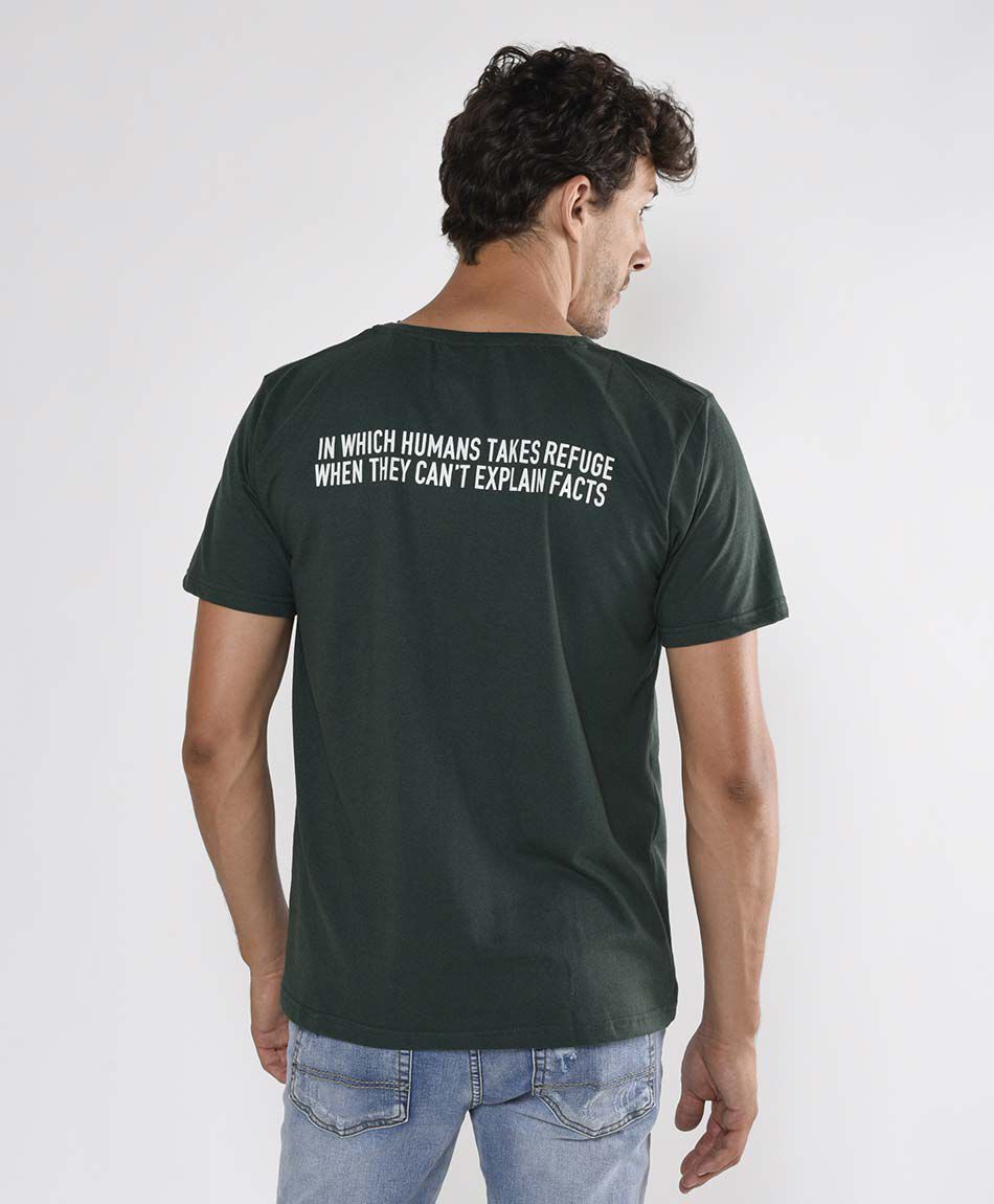 Polera hombre texto