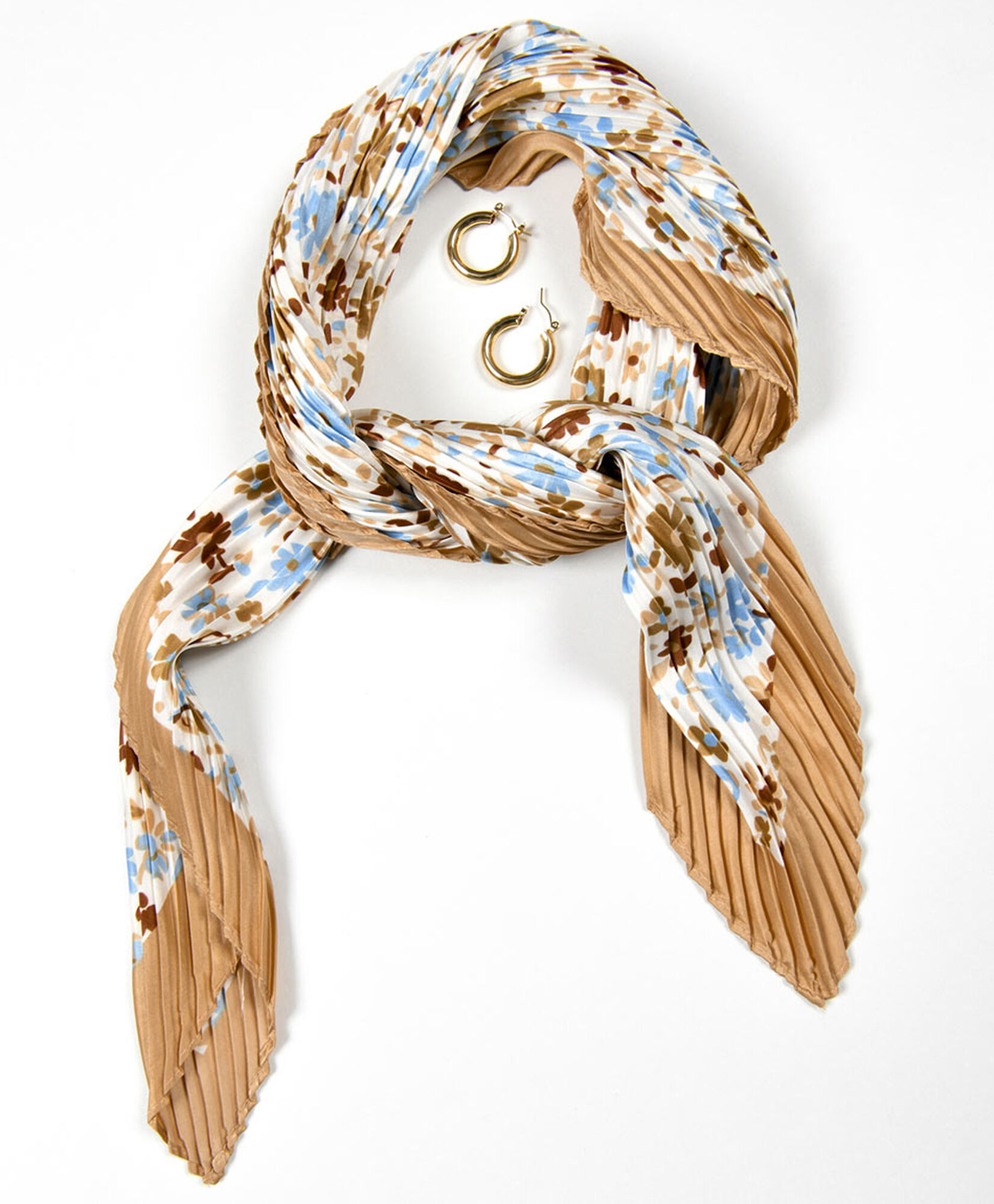 Set aros + pañuelo mujer florcitas Set aros + pañuelo mujer florcitas