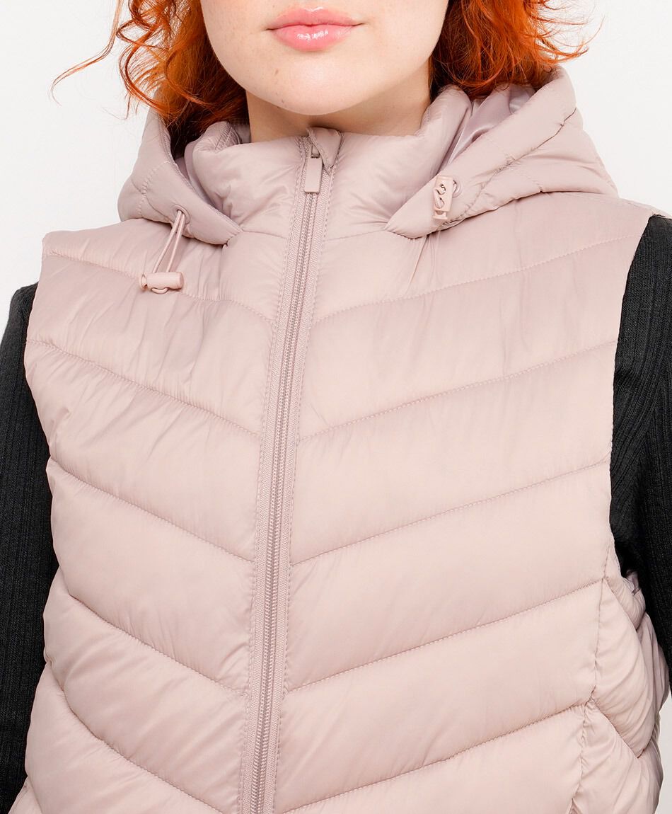 Parka mujer sin mangas acolchada