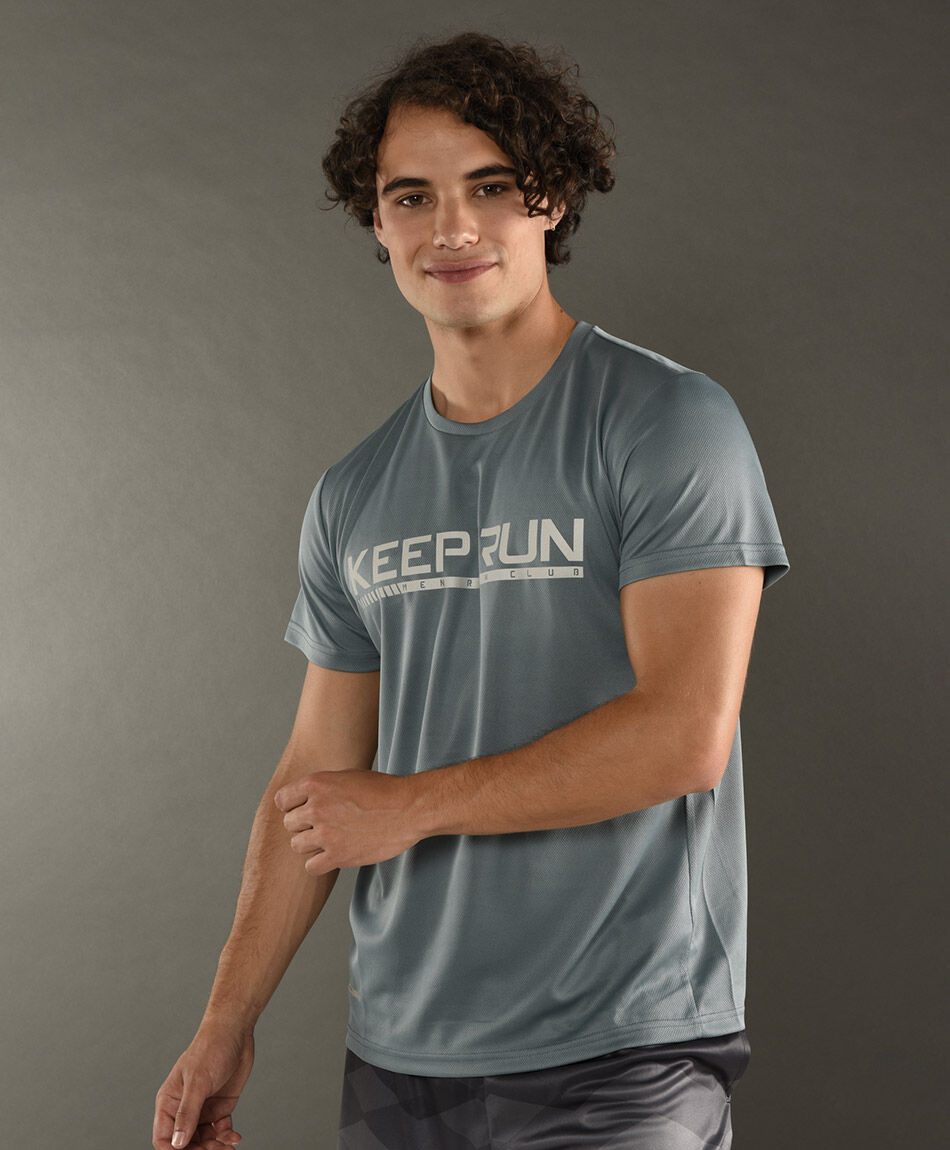 Polera manga corta cuello redondo