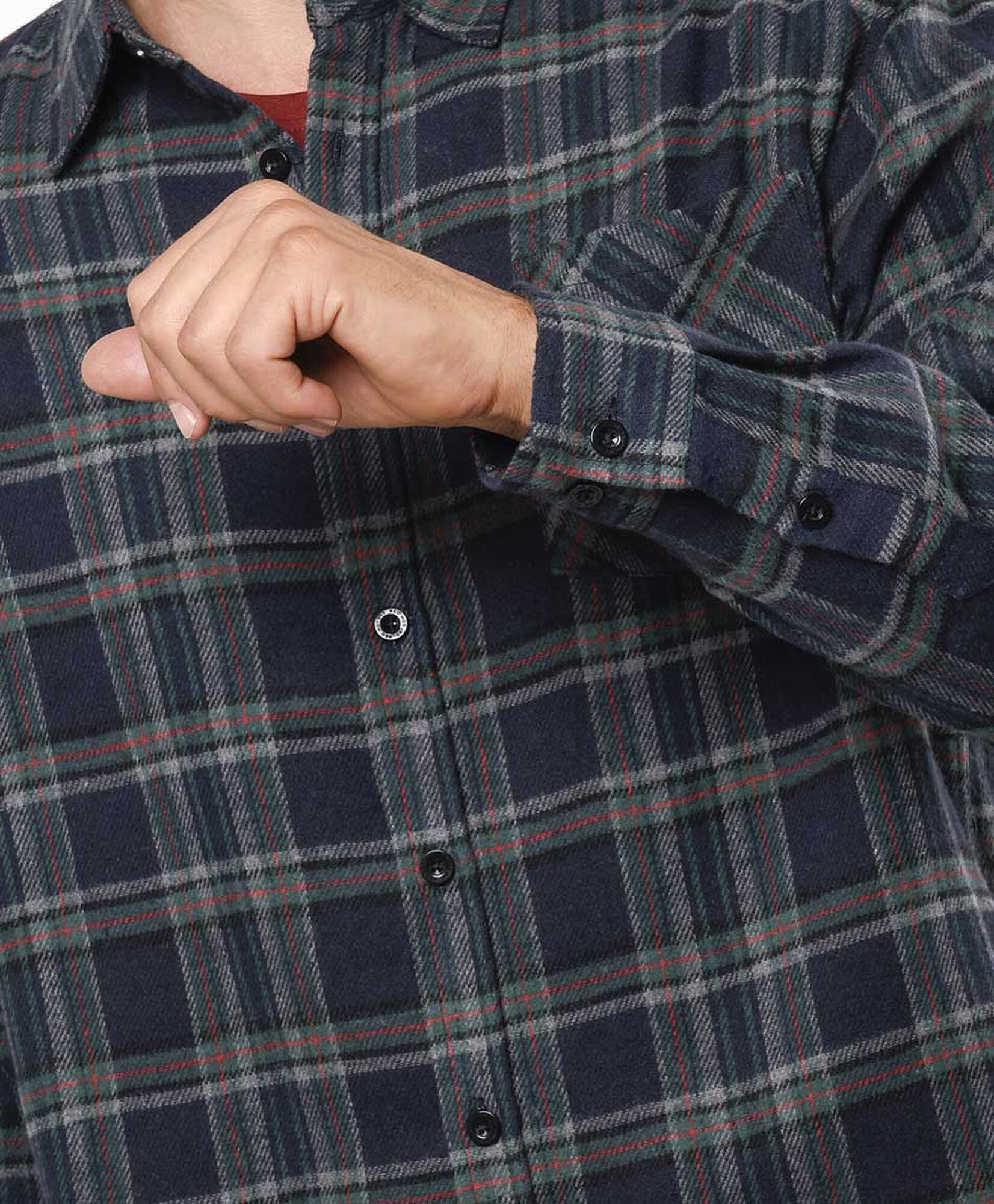 Camisa hombre franela azul oscuro Camisa hombre franela azul oscuro
