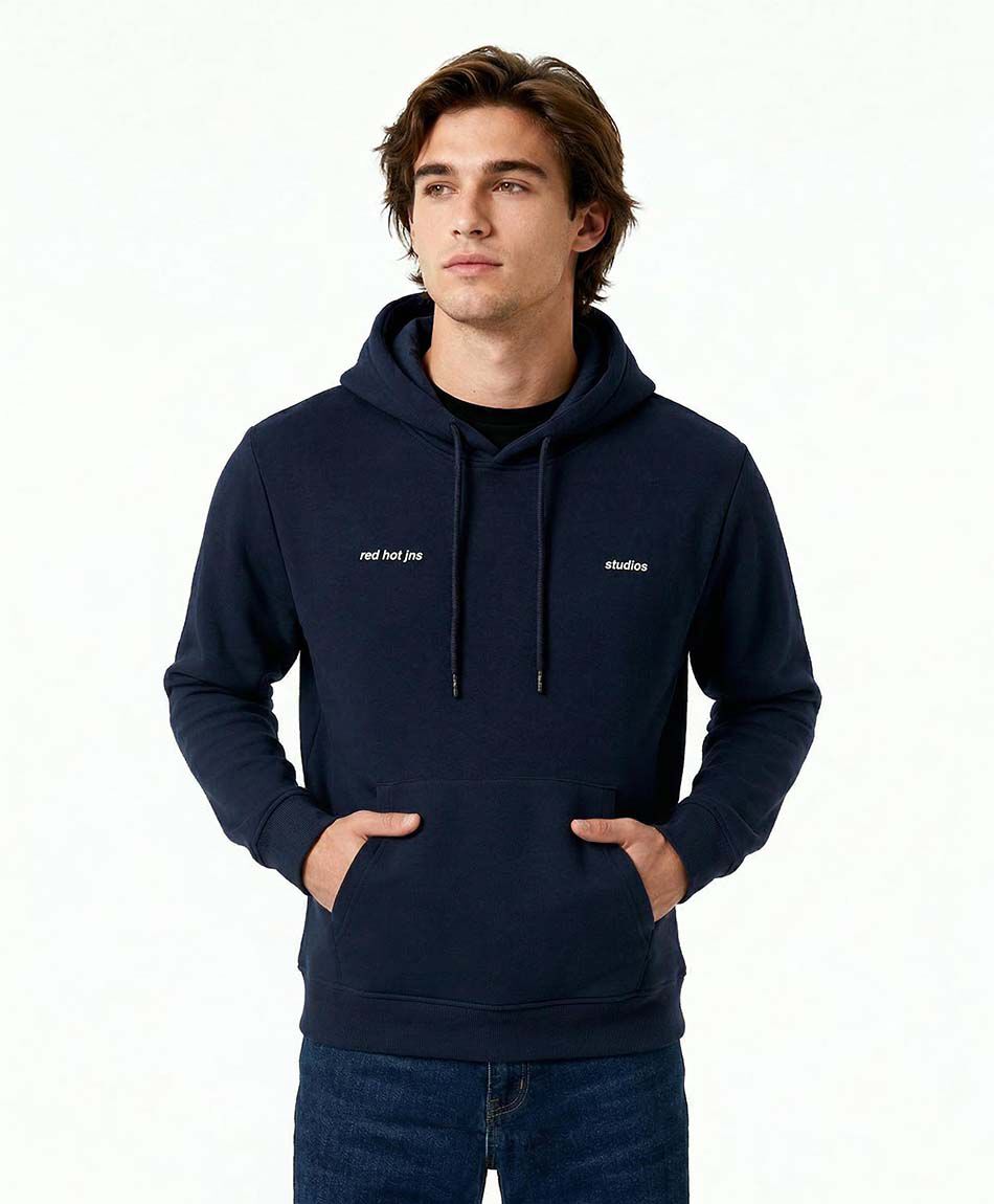 Poler&oacute;n hombre con capucha black