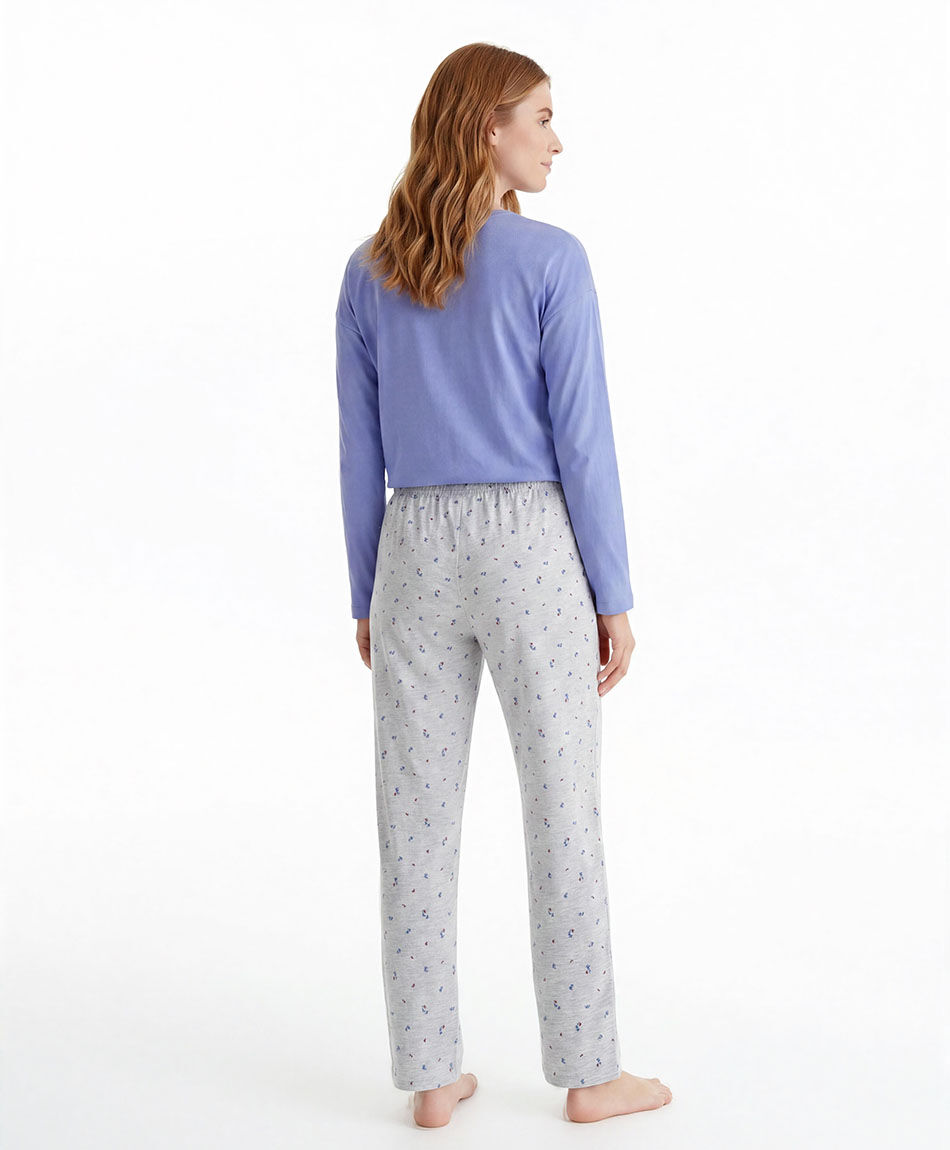 Pijama mujer jersey gatito lazo