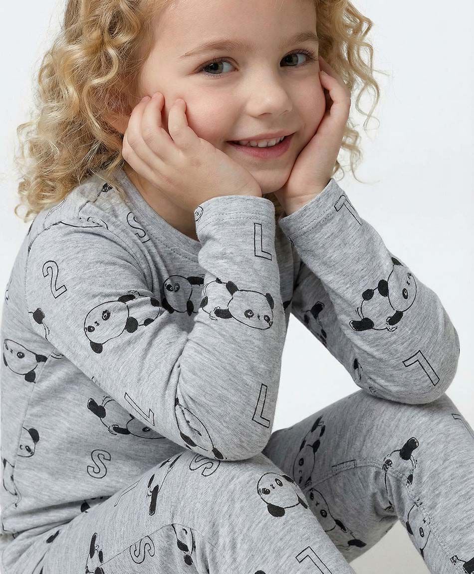 Pijama ni&ntilde;as dise&ntilde;o pandas
