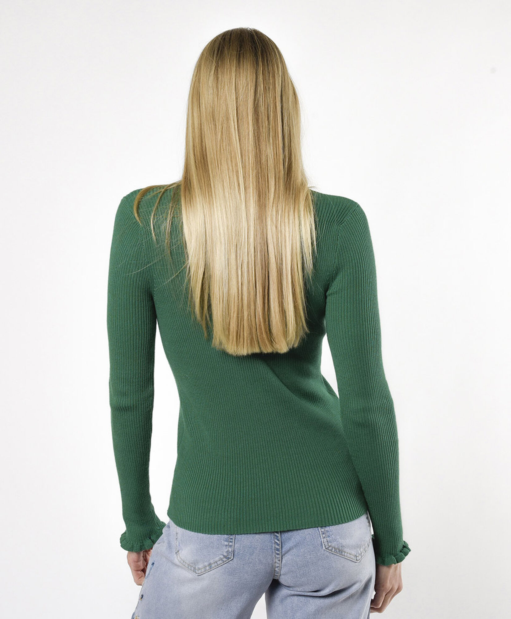 Sweater mujer cuello ondulado Sweater mujer cuello ondulado
