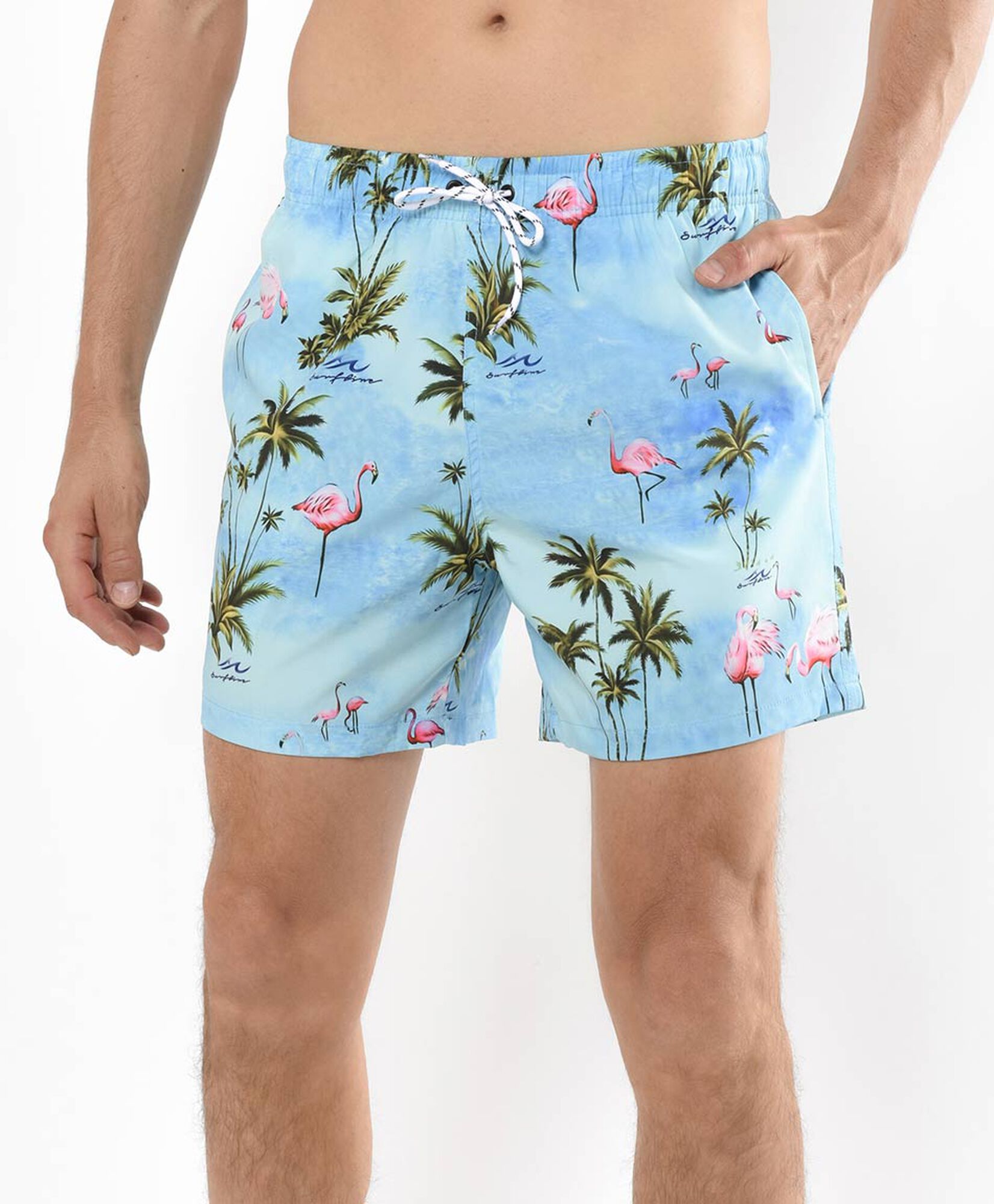Traje de baño hombre flamencos Traje de baño hombre flamencos