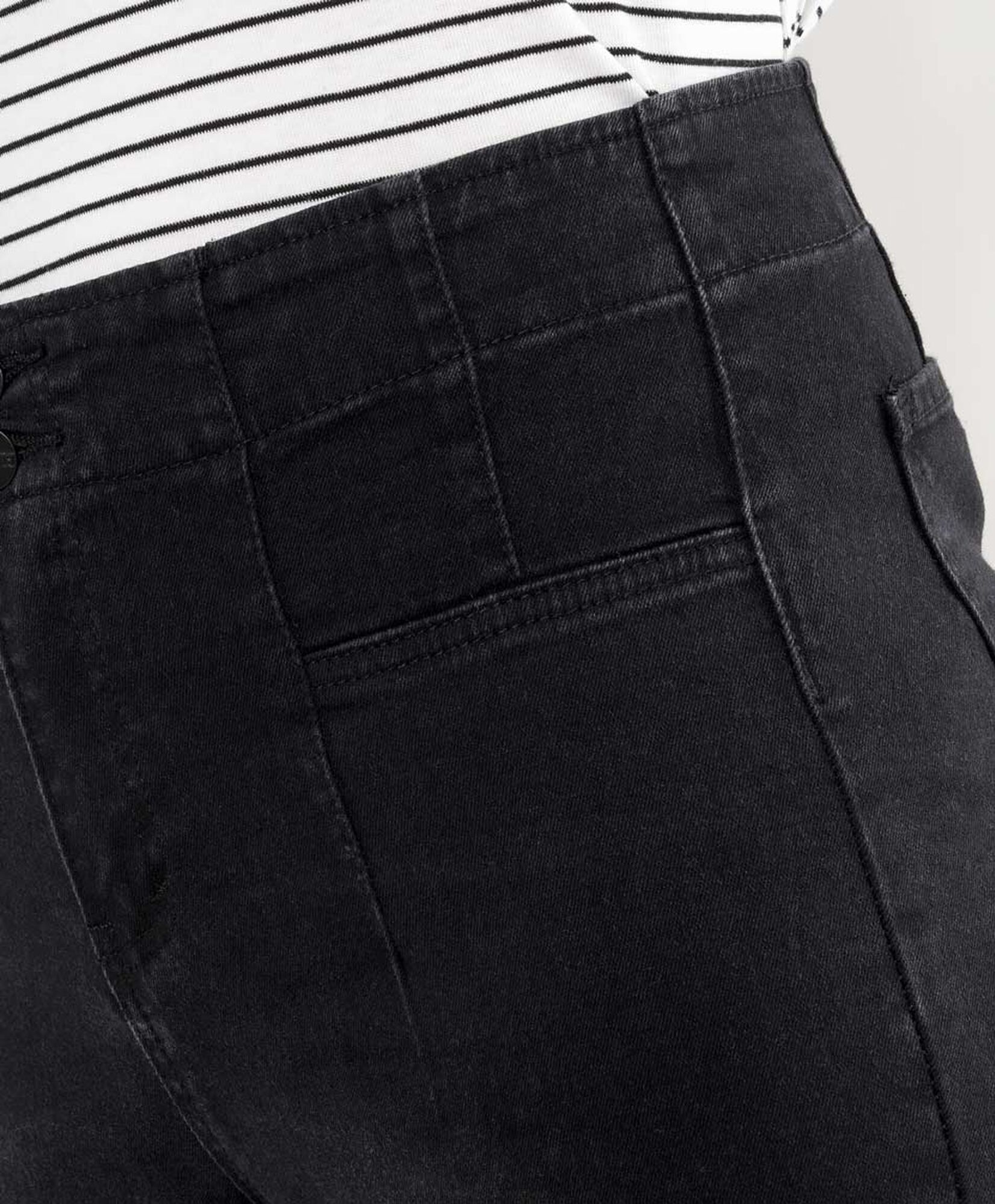 Jeans mujer pinzas pretina flare Jeans mujer pinzas pretina flare
