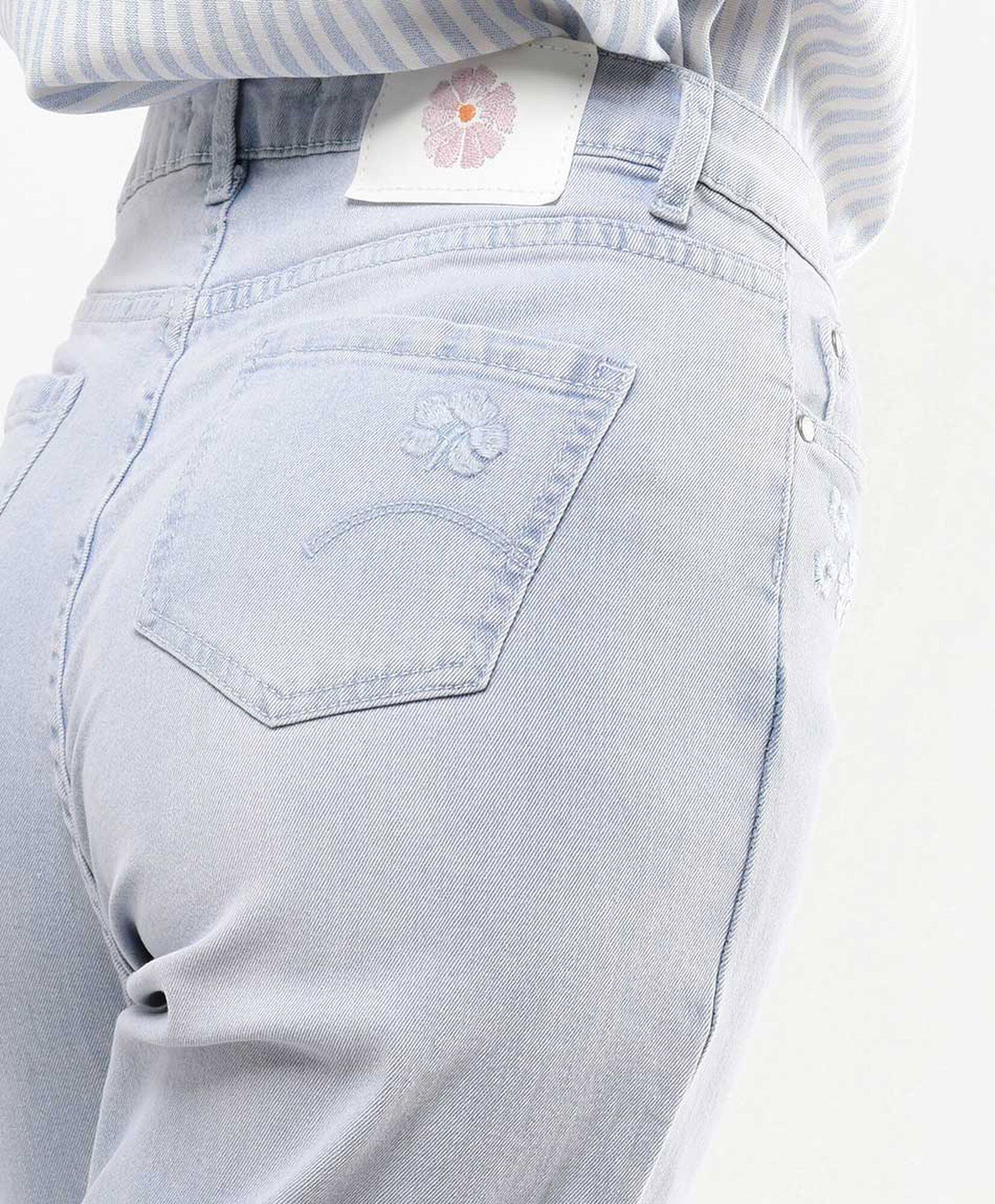 Jeans mujer florcitas bordadas skinny fit Jeans mujer florcitas bordadas skinny fit