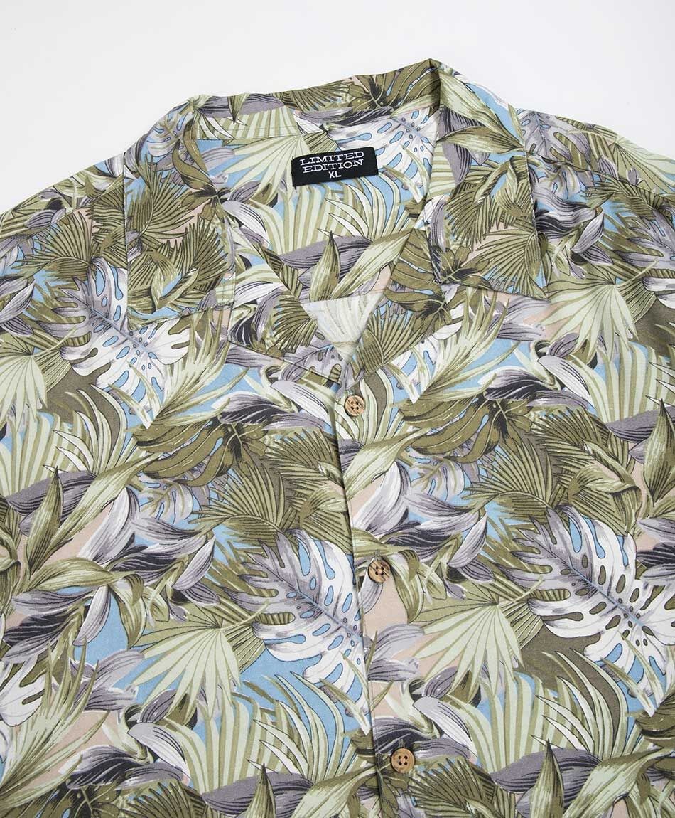 Camisa hombre tropical viscosa
