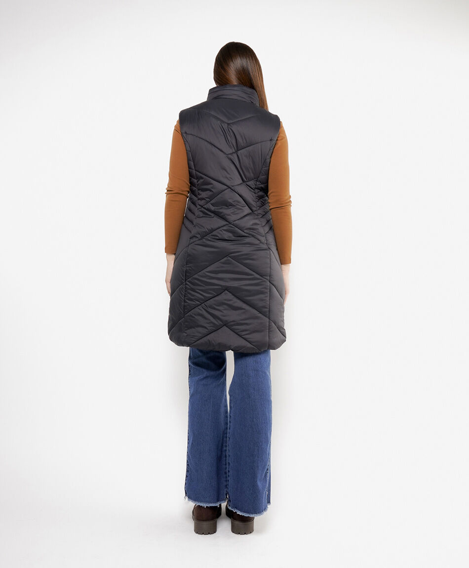 Parka mujer larga sin mangas