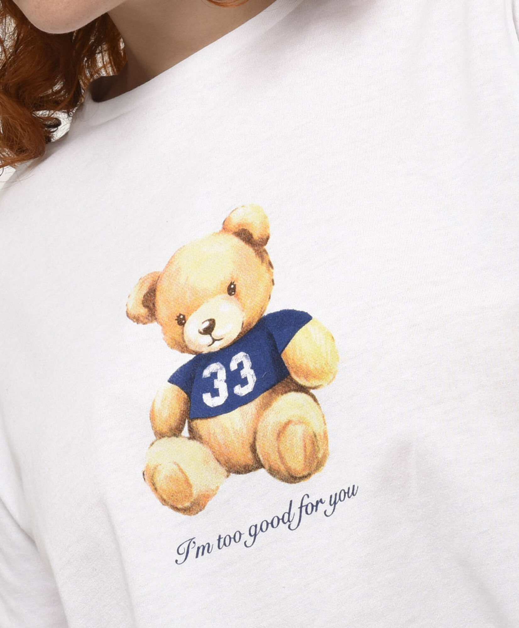 Polera mujer estampada oso teddy Polera mujer estampada oso teddy