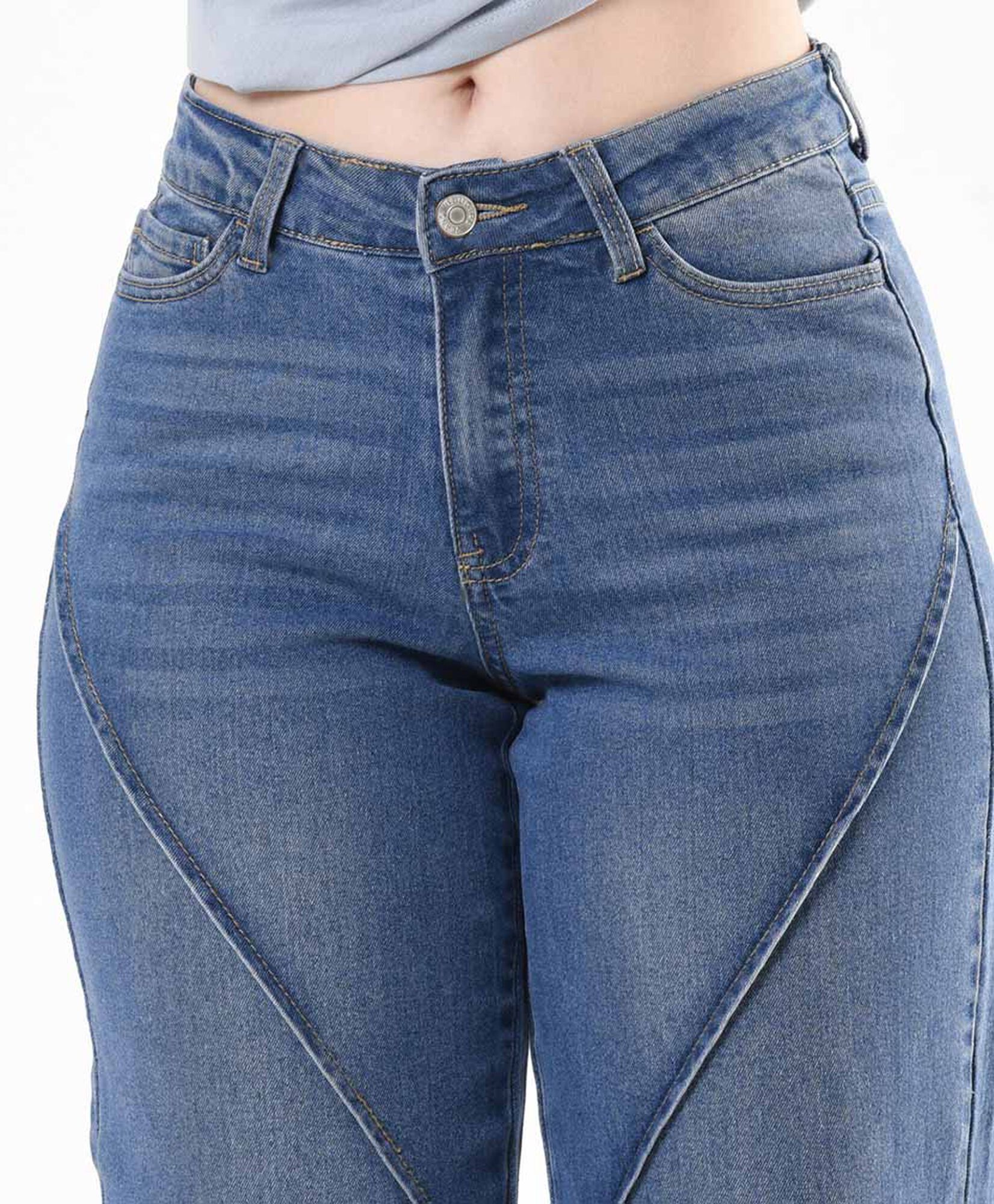 Jeans mujer cortes diagonales Jeans mujer cortes diagonales