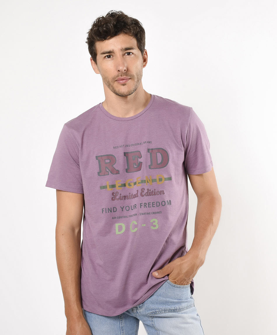 Polera hombre estampado vintage