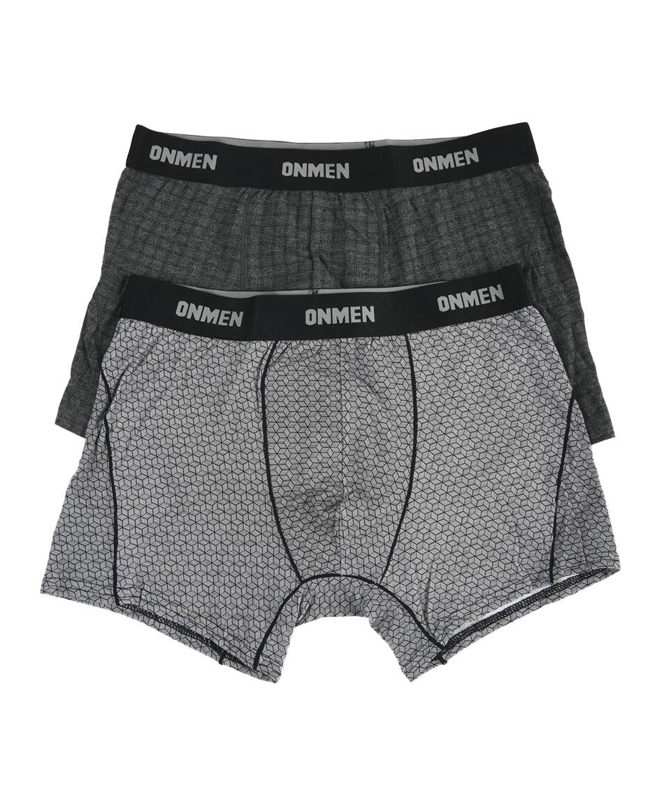 Pack 2 boxer hombre cuadros y cubos