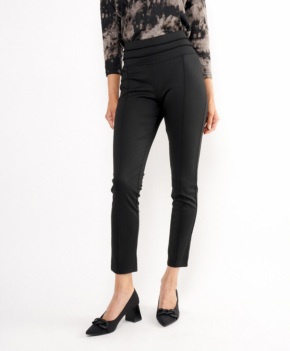 Pantal&oacute;n mujer tiro alto black