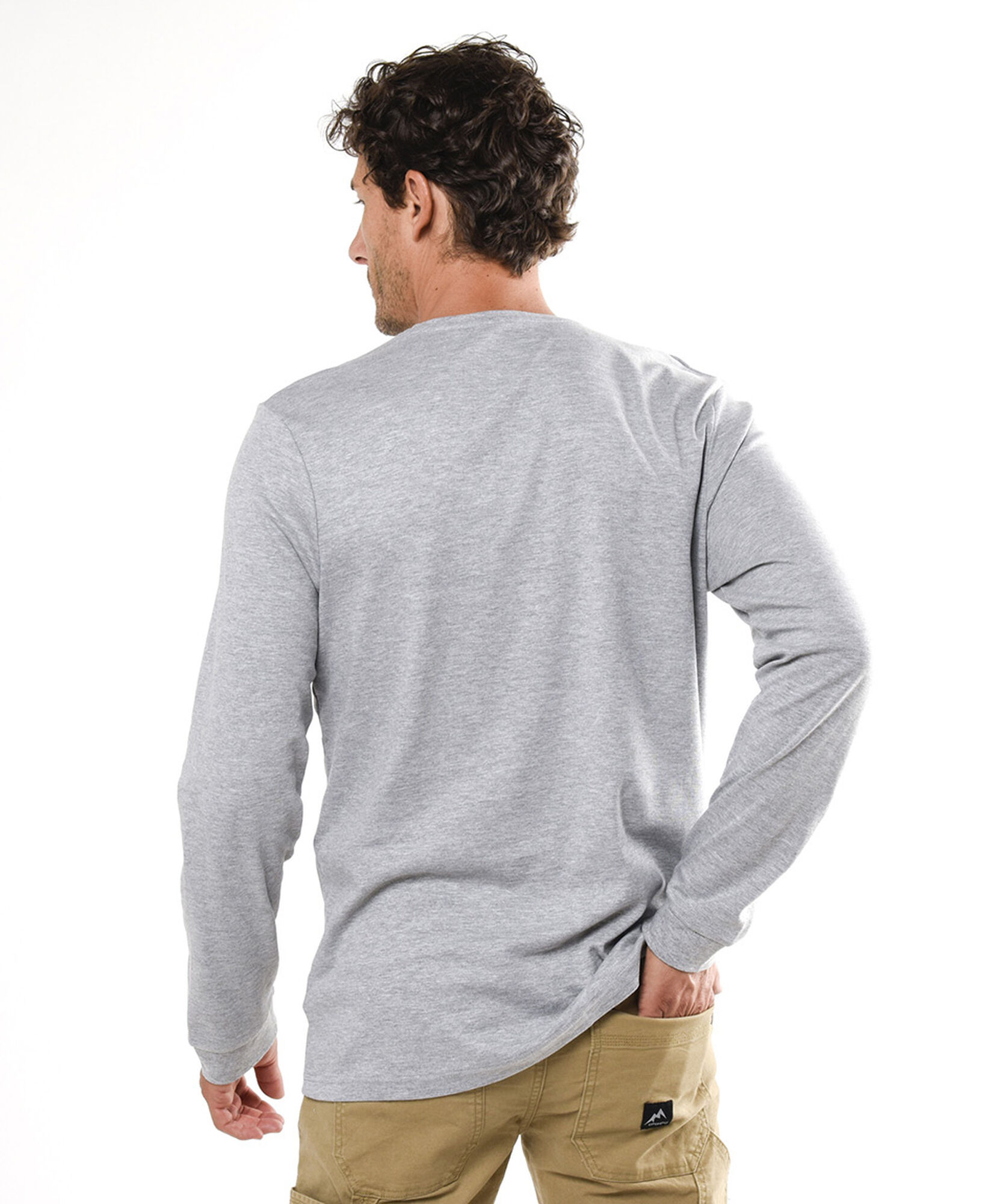 Polera hombre manga larga lisa Polera hombre manga larga lisa