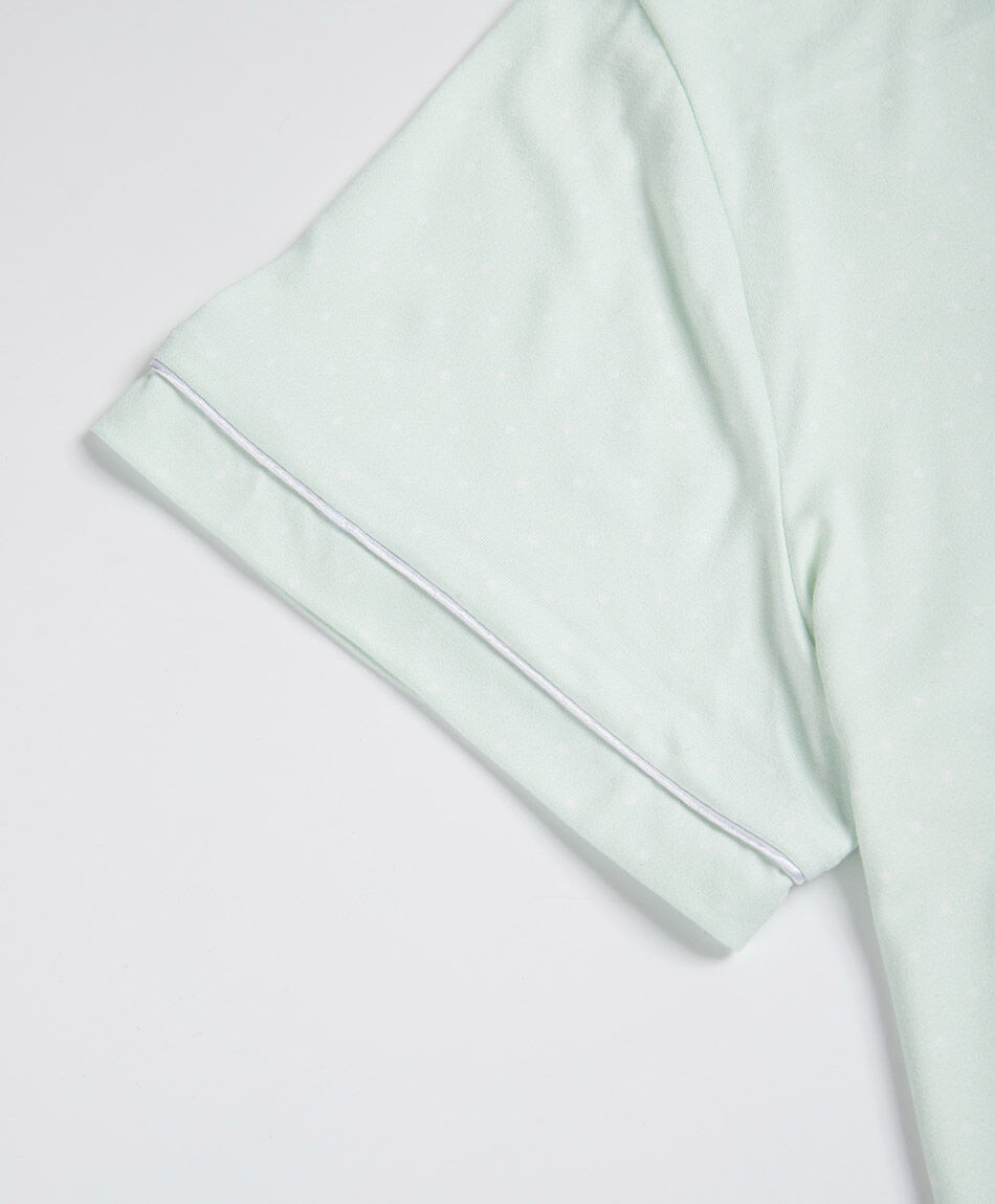 Pijama mujer camisero   verde short
