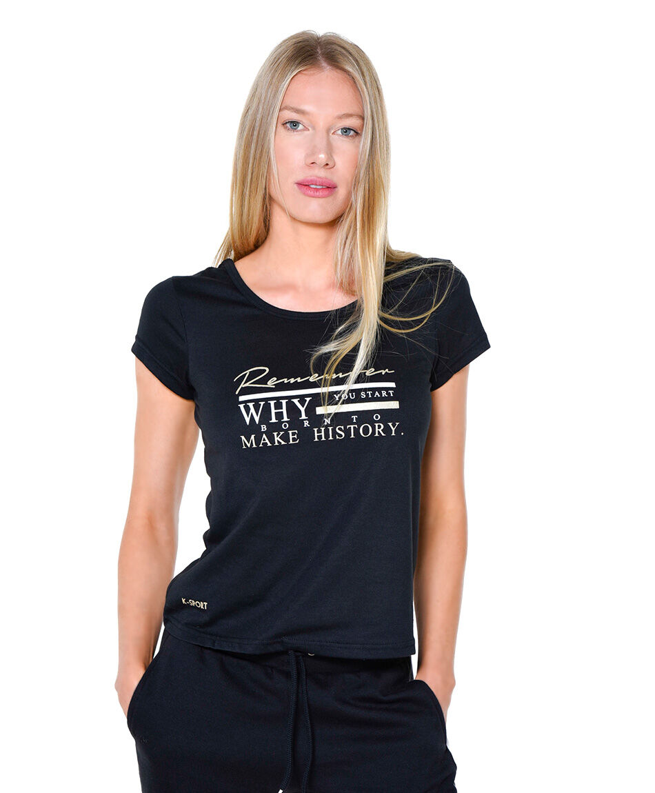 Polera deportiva print