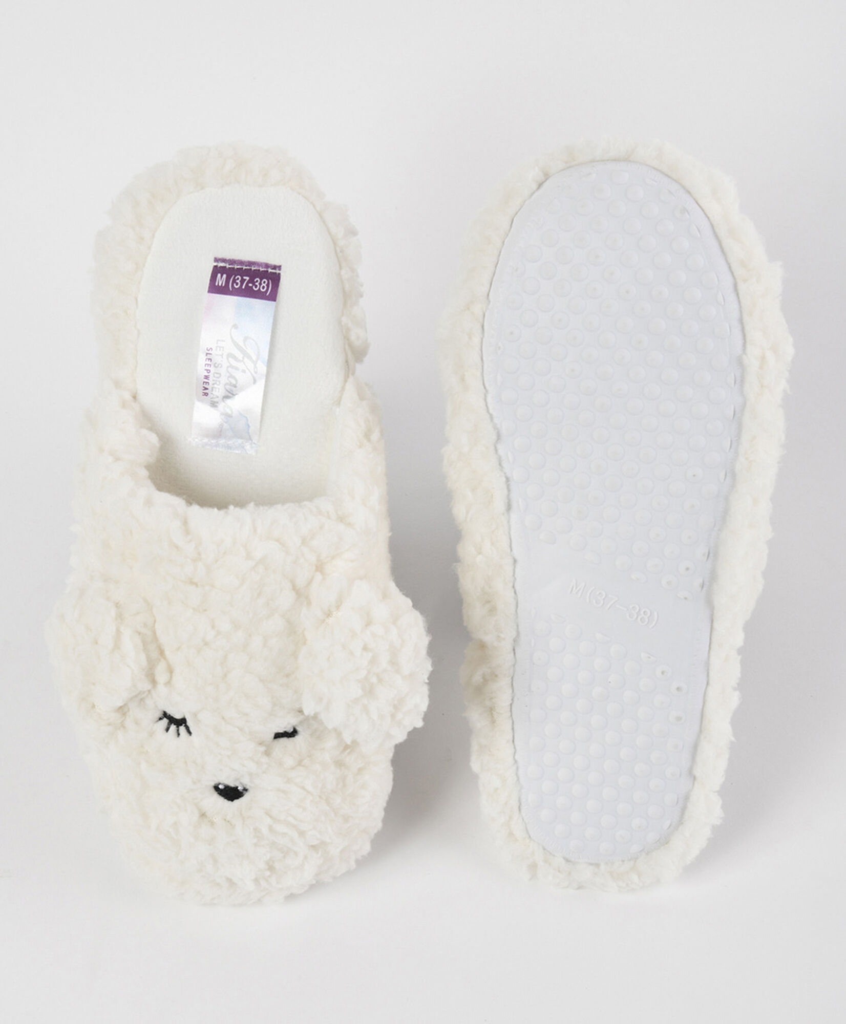 Pantufla mujer corderito beige Pantufla mujer corderito beige