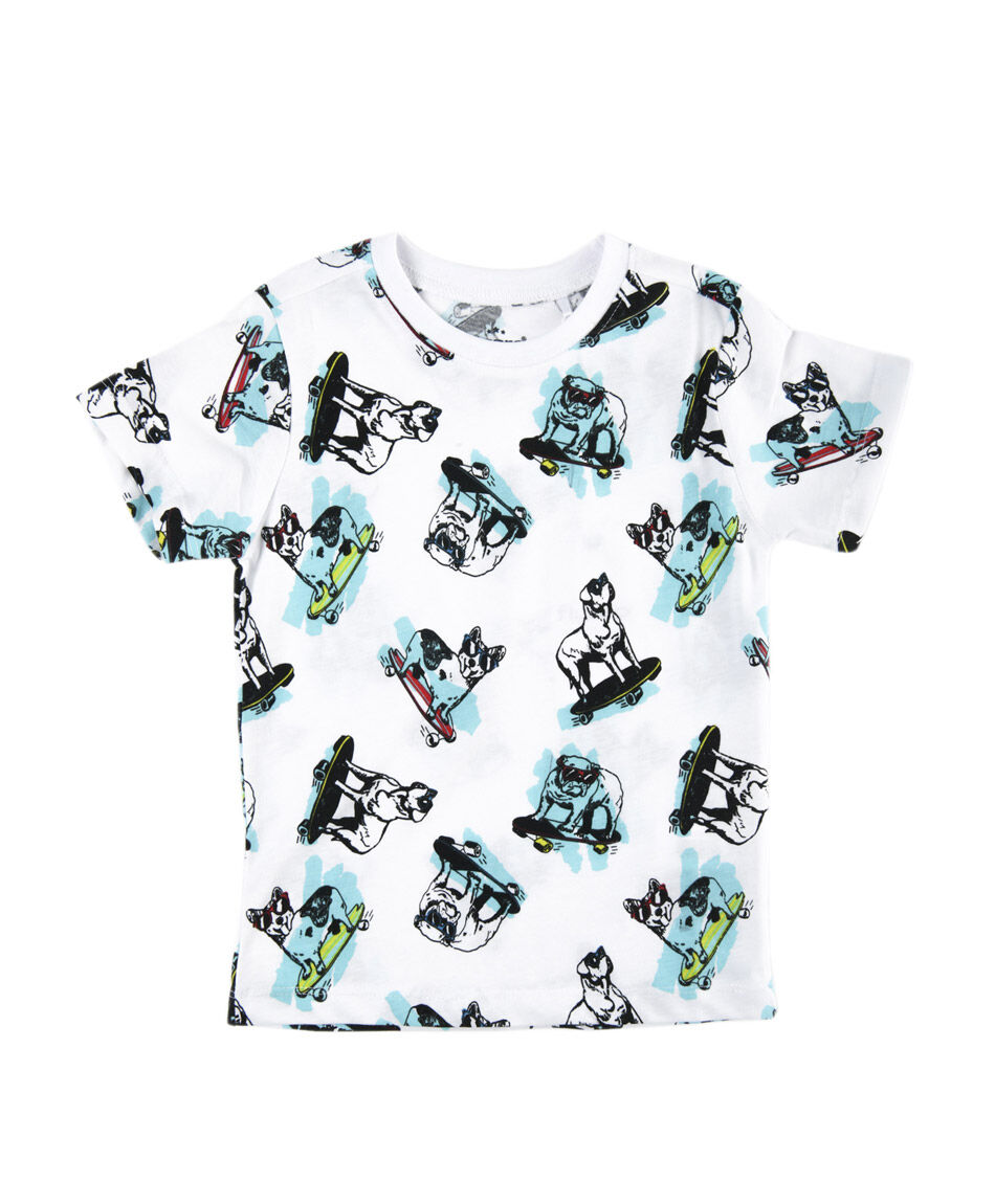 Polera bebé perro skate