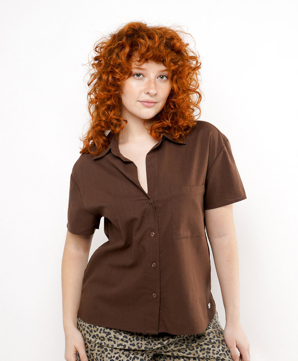 Blusa mujer caf&eacute;