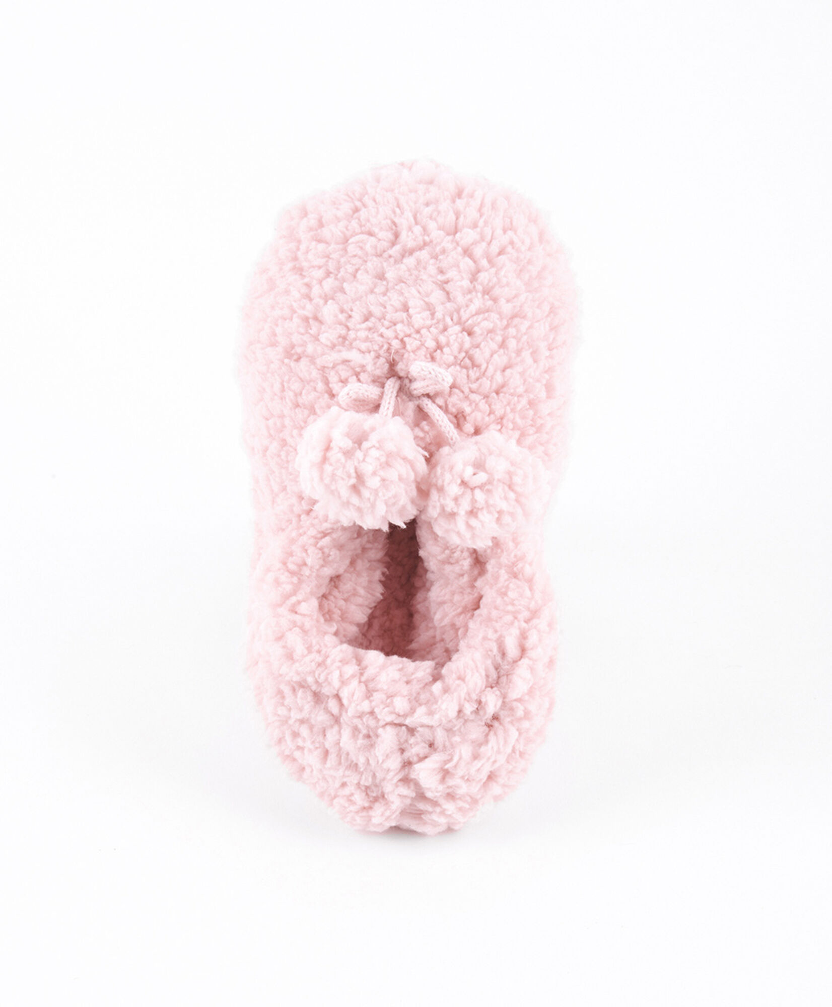 Calcetín de dormir mujer pompón rosado Calcetín de dormir mujer pompón rosado