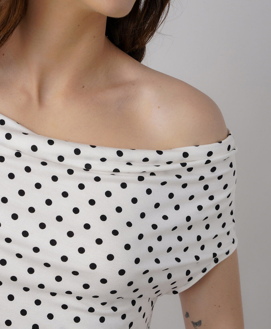 Polera mujer lunares