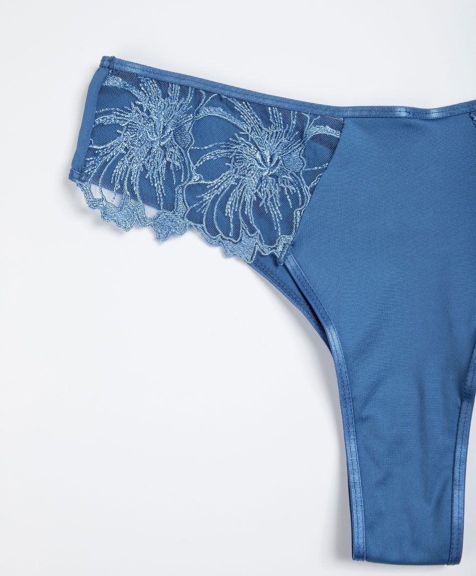 Tanga mujer encaje dise&ntilde;o  amapola