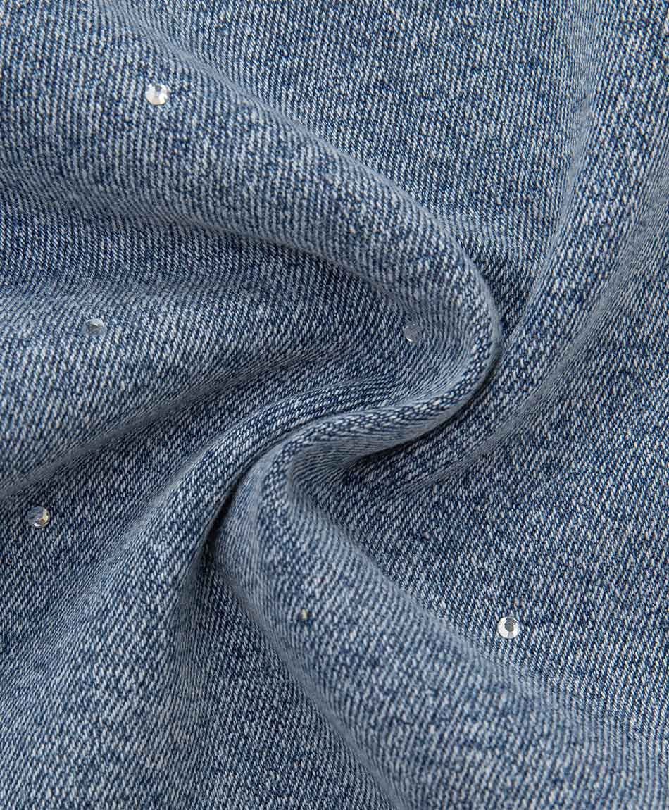 Jeans ni&ntilde;a brillos